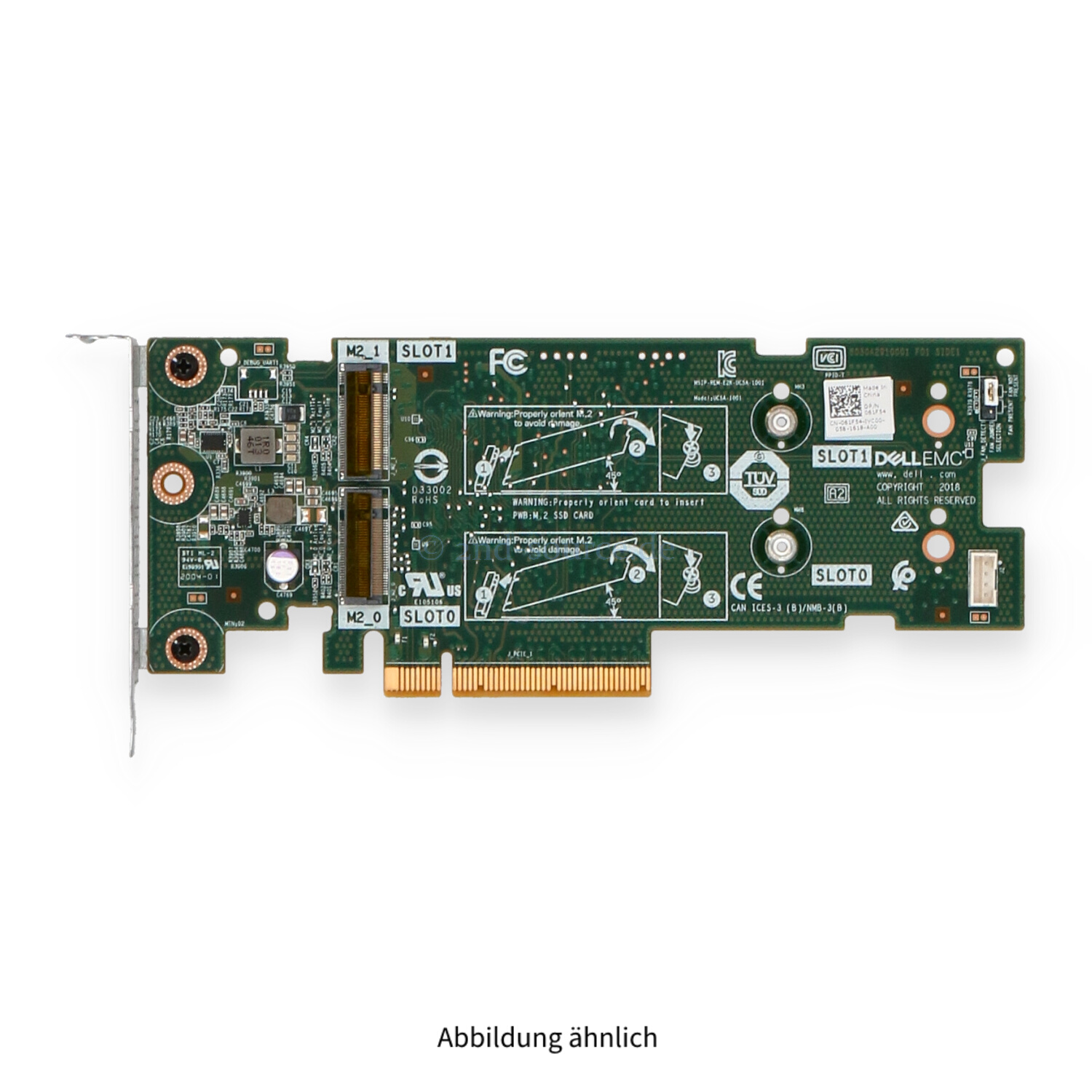 Dell BOSS M.2 Solid State Storage Adapter PCIe Low Profile 61F54 061F54