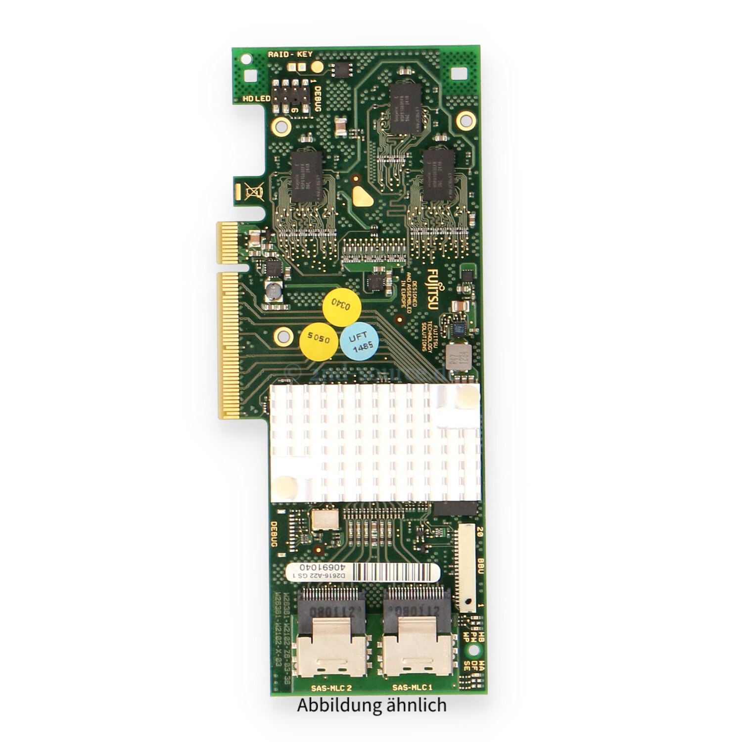 Fujitsu Dual Port 6G SAS 512MB RAID Controller S26361-F3554-L512 D2616-A22