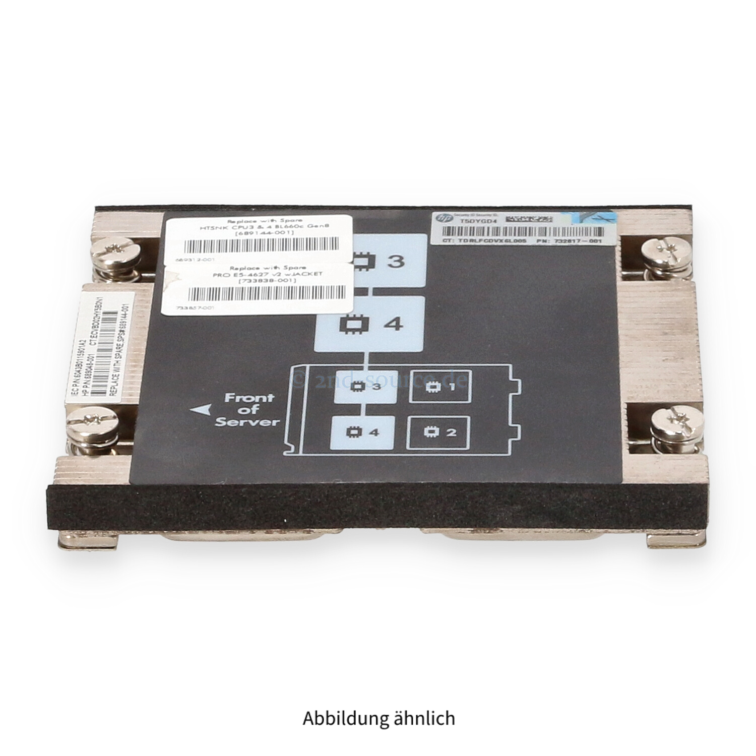 HPE Heatsink CPU 3+4 BL660c G8 689144-001 HPE Heatsink CPU 3+4 BL660c G8 689144-001