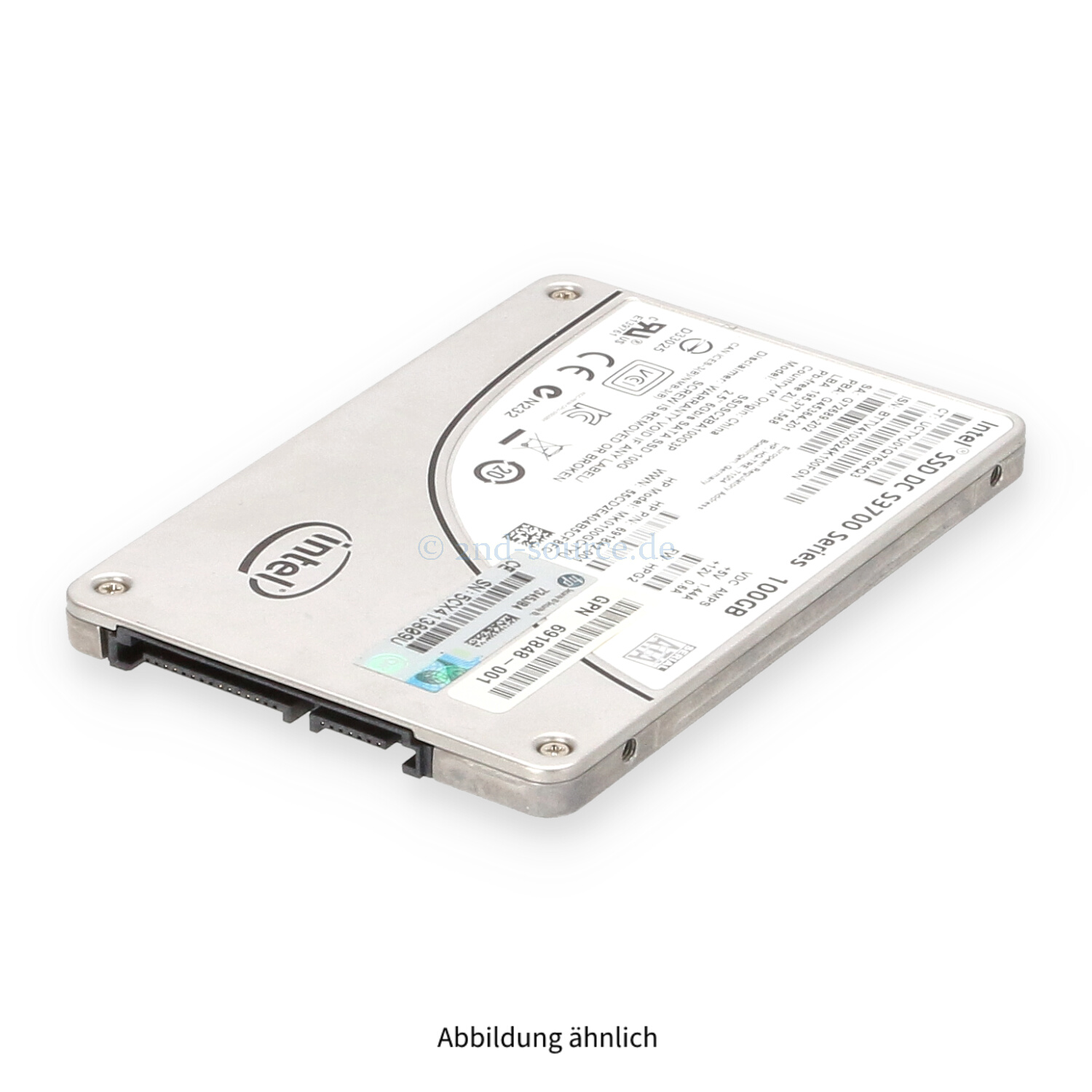HPE 100GB SATA 6G SFF Mainstream Endurance SSD 692164-001