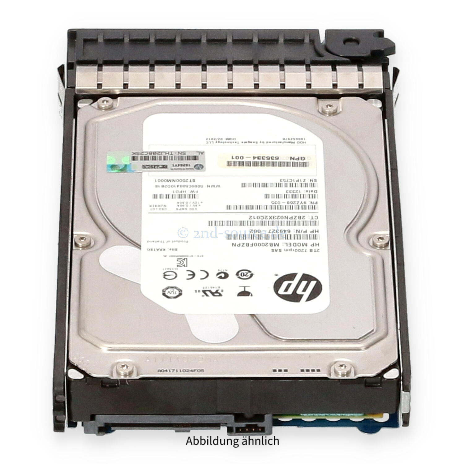 HPE EVA 2TB 7.2k SAS 6G LFF DP HotPlug HDD M6612 AW590A 602119-001