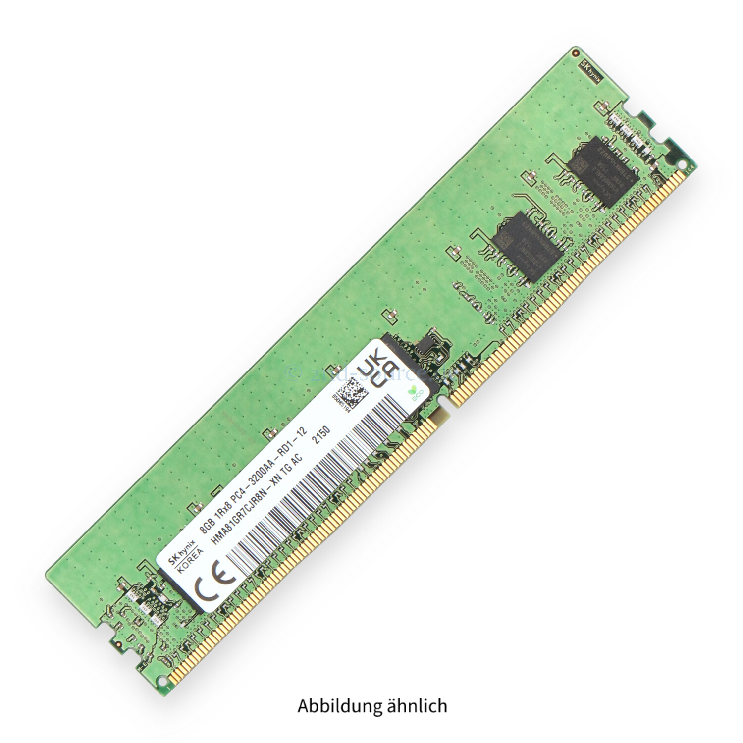 Hynix 8GB PC4-25600AA-R DIMM Single Rank x8 (DDR4-3200) Registered ECC HMA81GR7CJR8N-XN