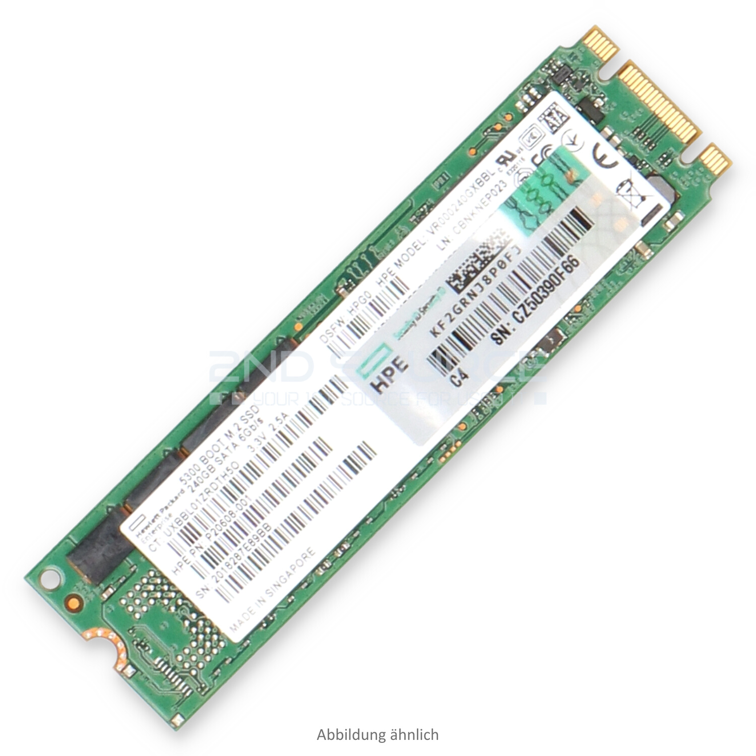 HPE 240GB SATA M.2 2280 6G Read Intensive TLC 5300B SSD P19888-B21 P27211-001