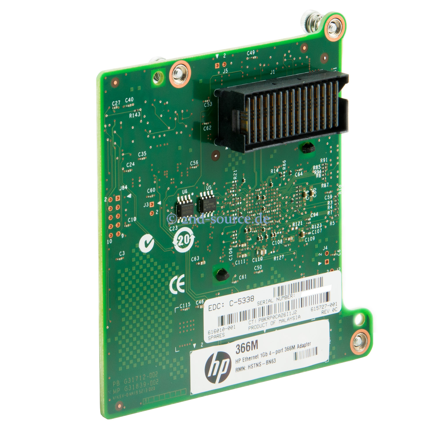 HPE 366M 4x 1000Base Mezzanine Server Ethernet Adapter 615729-B21 616010-001