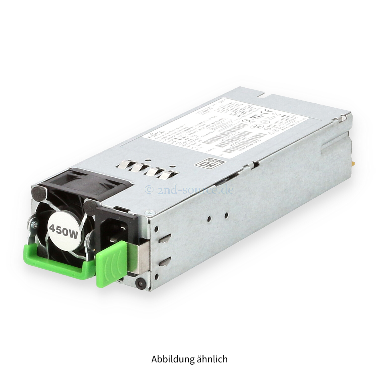 Fujitsu 450W 80 Plus Platinum HotPlug Power Supply Primergy RX300 S7/S8 S26113-E575-V52 A3C40161429