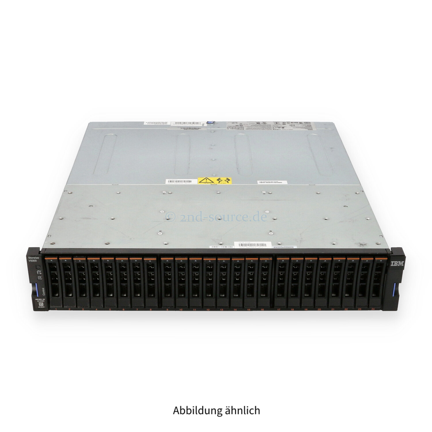 IBM Storwize V5030 Control Enclosure mit 24x 900GB 10k SAS 12G SFF (21.6TB) 2x 800W 2078-324 01AC596