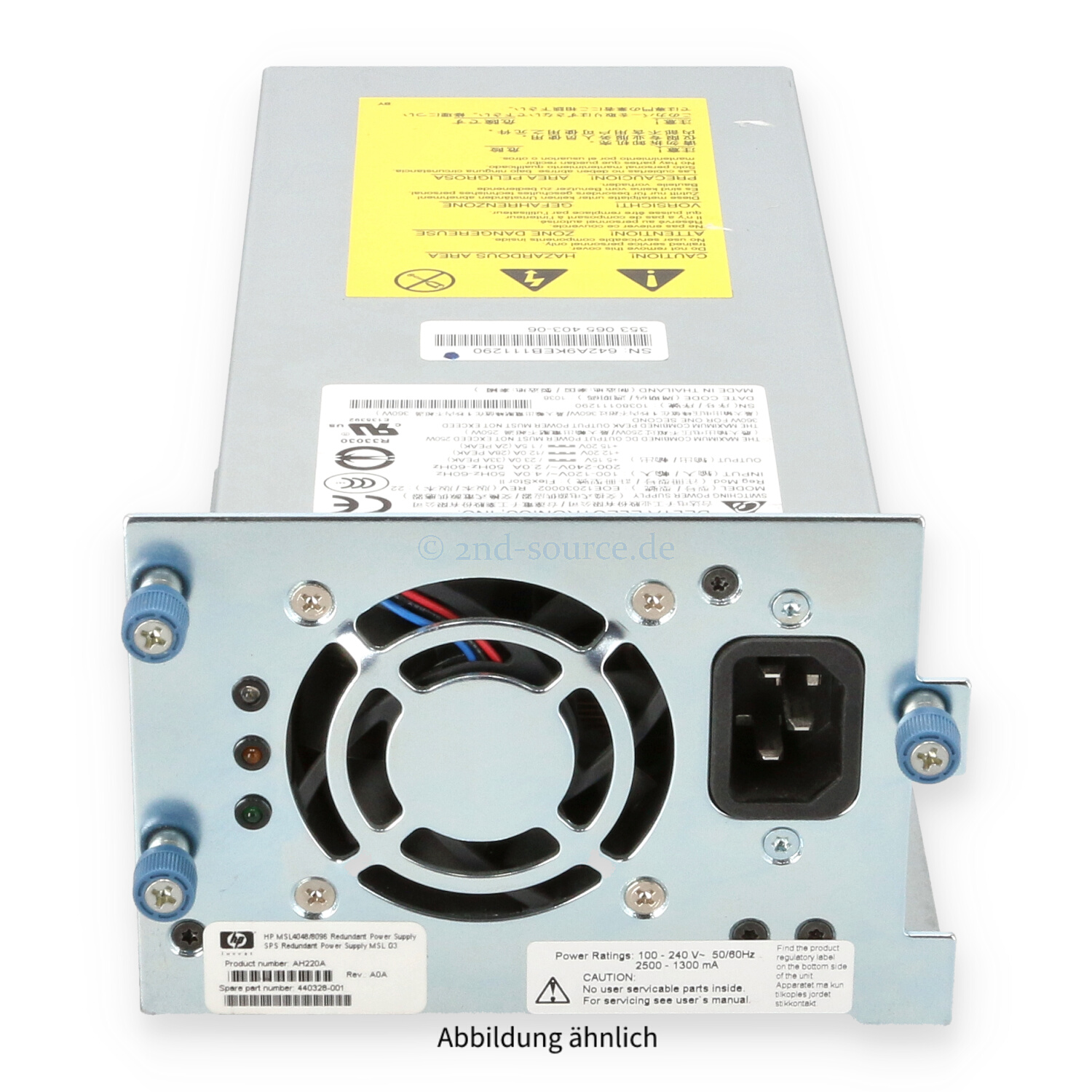 HPE MSL Redundant Power Supply Upgrade Kit AH220A 453907-001 440328-001