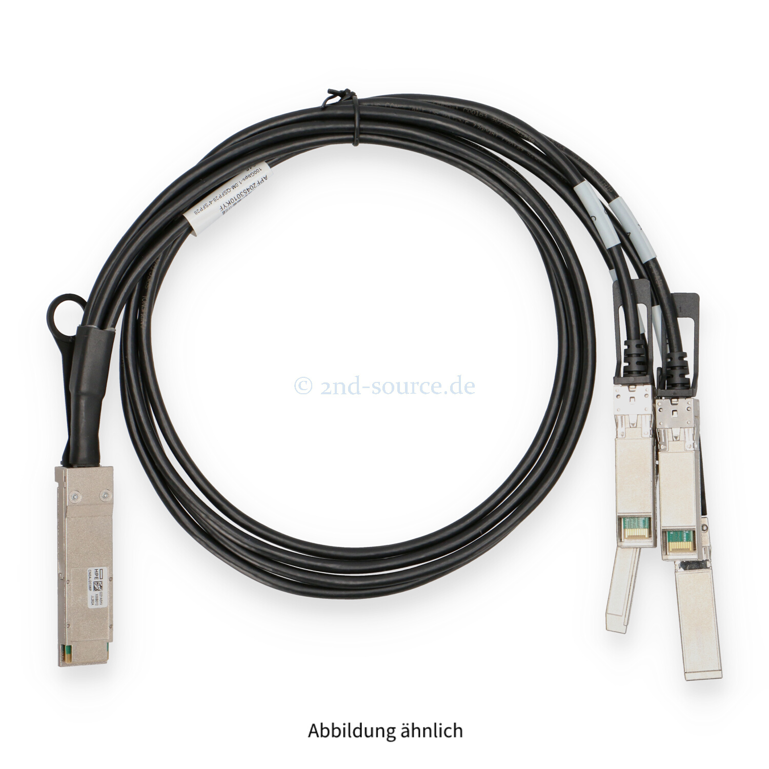 HPE X240 1.0m 1x QSFP28 to 4x SFP28 DAC Copper Cable JL282A