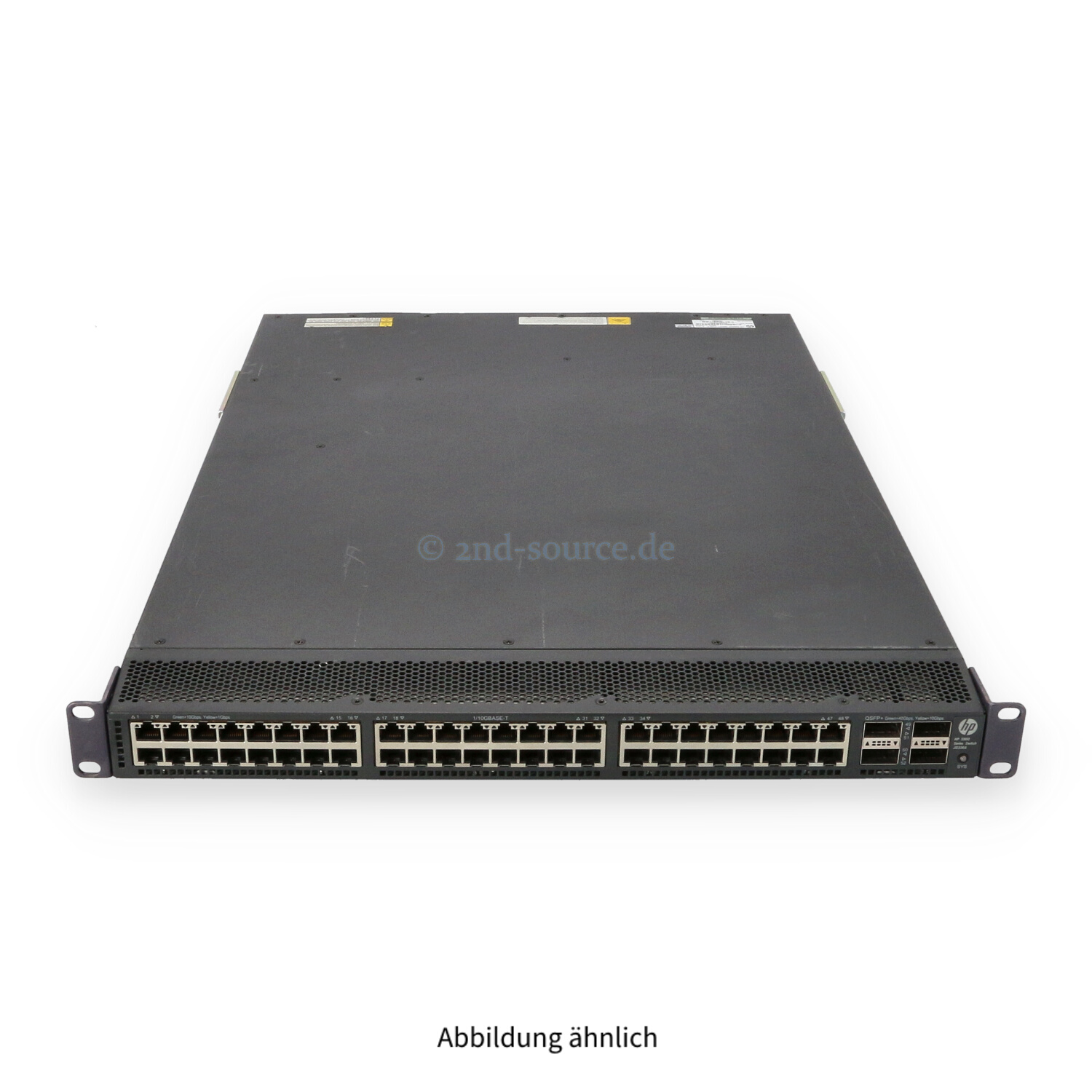 HPE A5900AF-48XGT-4QSFP+ 48x10GBase-T 4xQSFP+ 40G F-to-R Switch JG336A