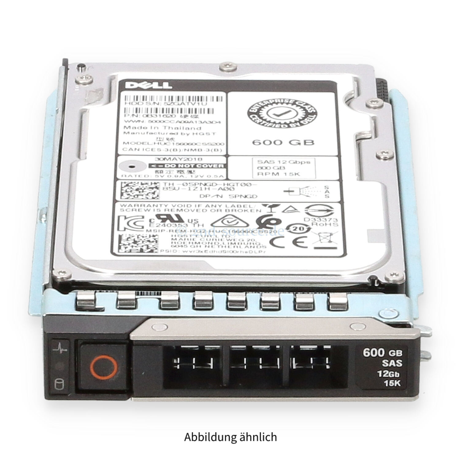 Dell 600GB 15k SAS 12G SFF HotPlug HDD 5PNGD 05PNGD