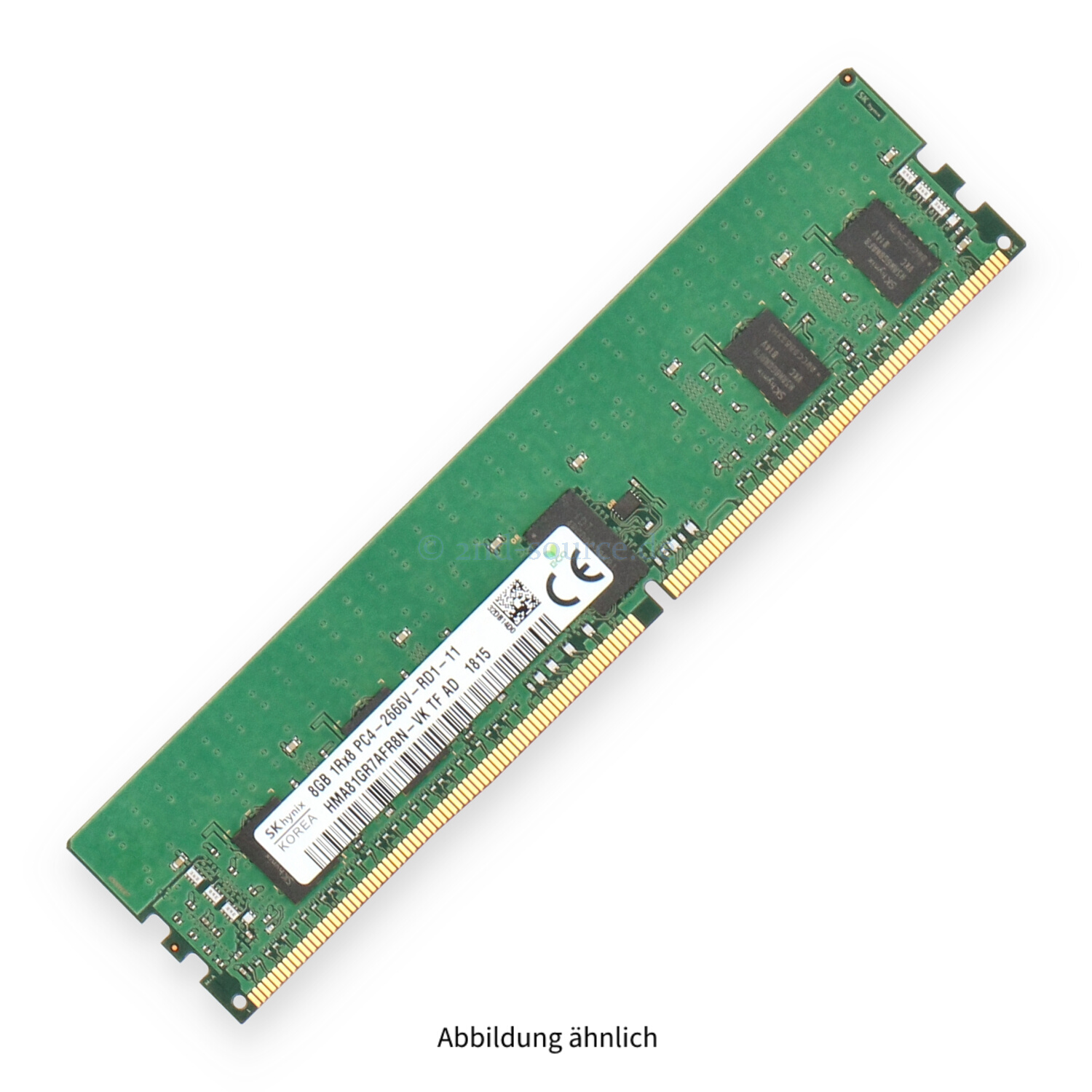 Hynix 8GB PC4-21300V-R DIMM Single Rank x8 (DDR4-2666) Registered ECC HMA81GR7AFR8N-VK