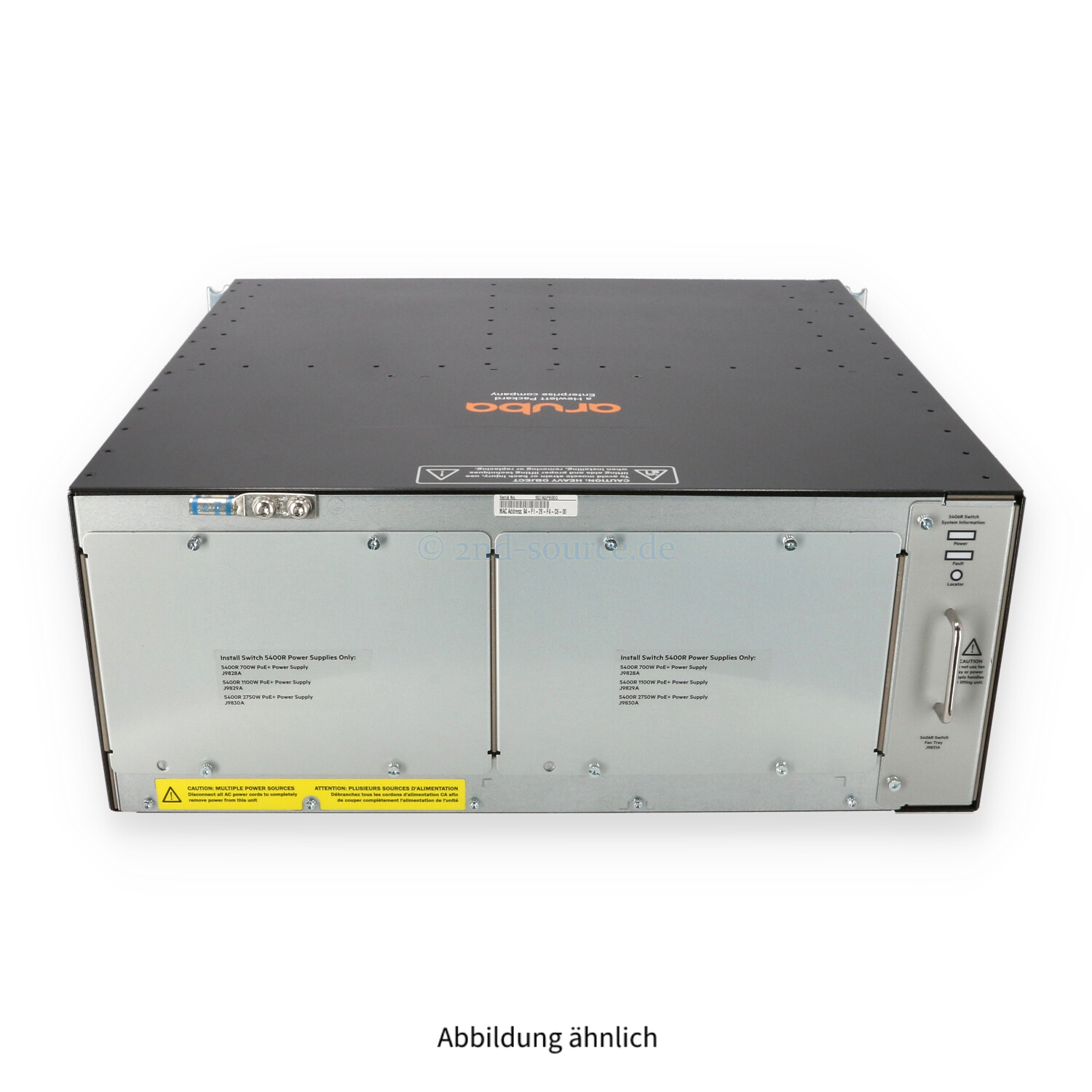 HPE Aruba 5406R zl2 1x MM 1x Fan PoE+ Switch J9821A