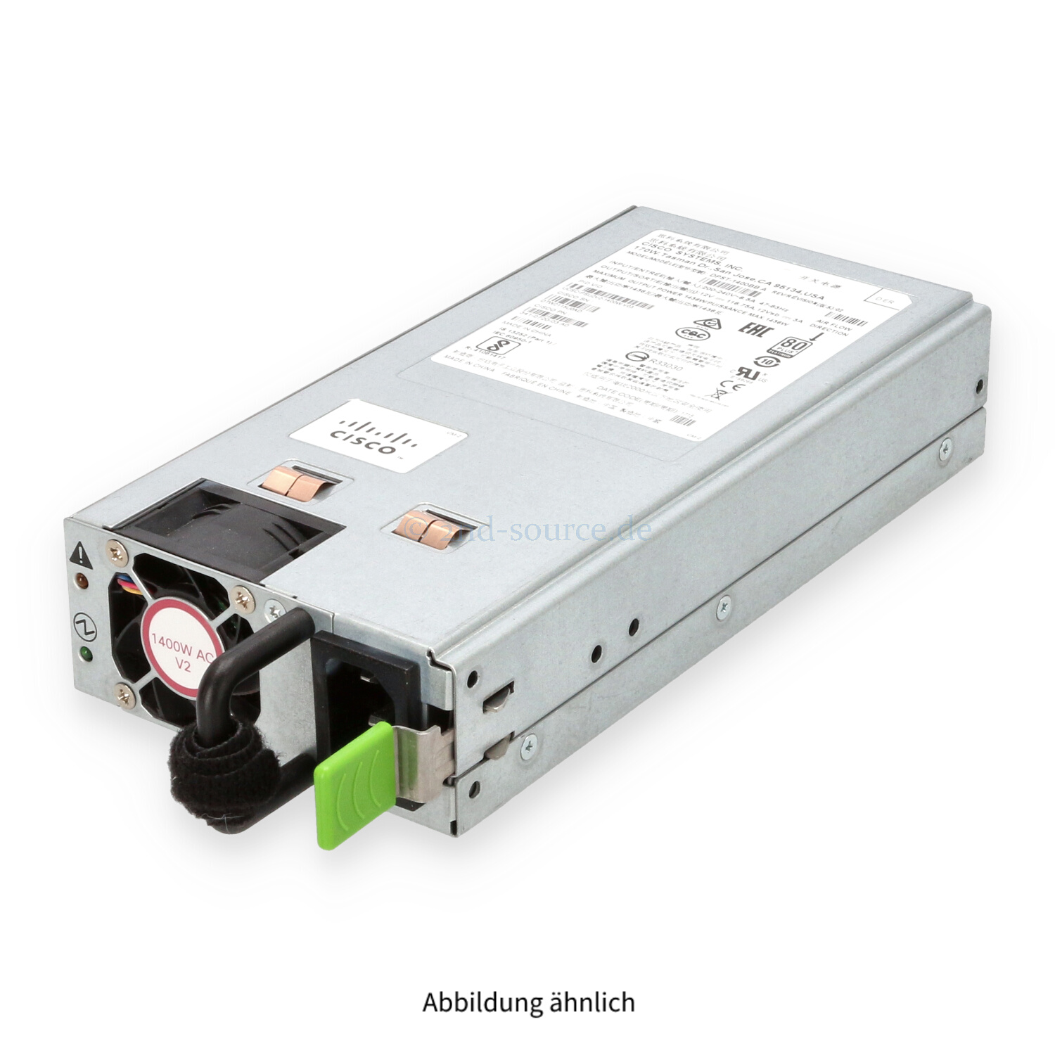 Cisco 1400W V2 HotPlug Power Supply UCSC-PSU2V2-1400W 341-0720-02 Cisco 1400W V2 HotPlug Power Supply UCSC-PSU2V2-1400W 341-0720-02