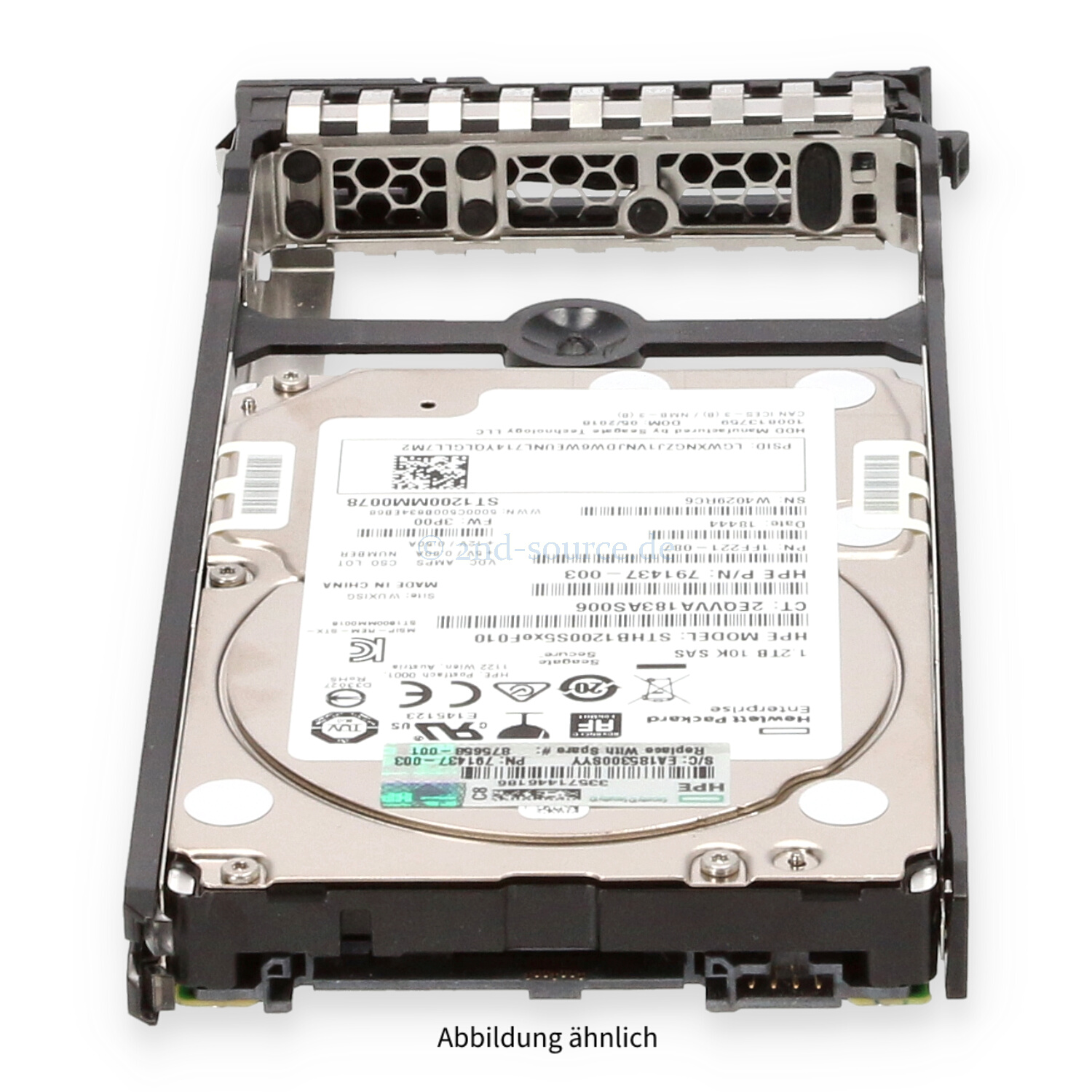 HPE 3PAR 1.2TB 10k SAS 12G SFF Self Encrypting HotPlug HDD StoreServ 20000 J8S17A 875658-001