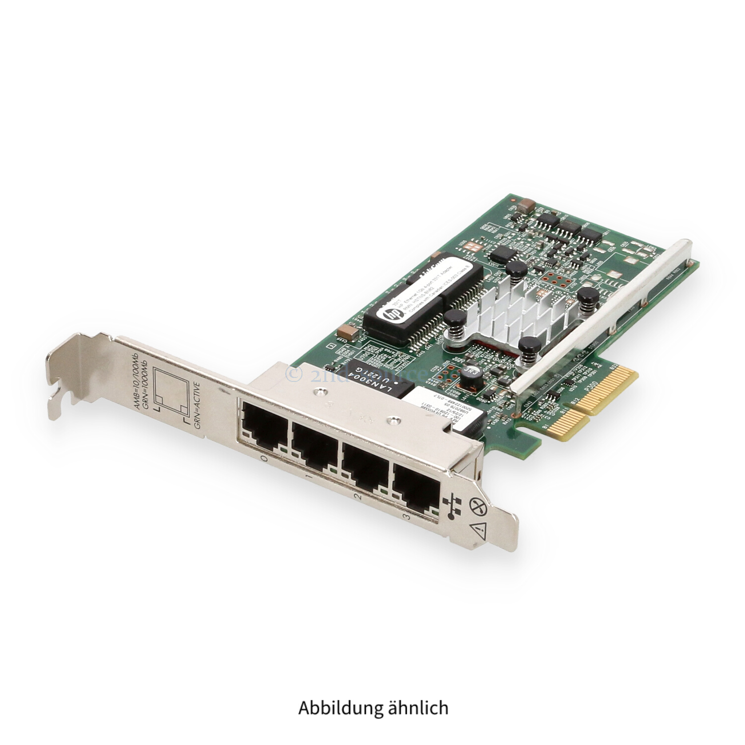 HPE 331T 4x RJ-45 1GbE PCIe Server Ethernet Adapter High Profile 647594-B21 649871-001
