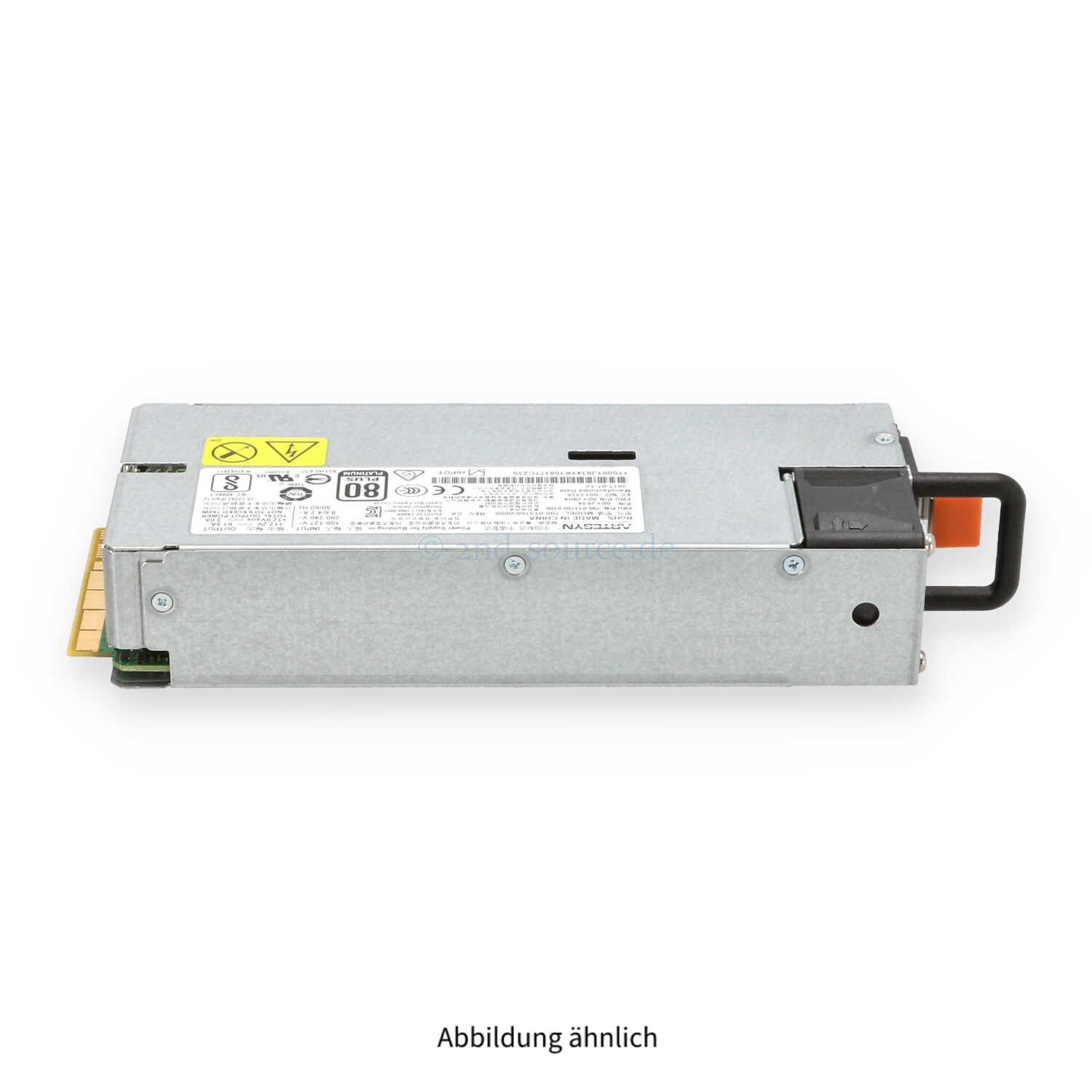 Lenovo Artesyn 750W Hot Plug Power Supply 00YJ904 00YJ834
