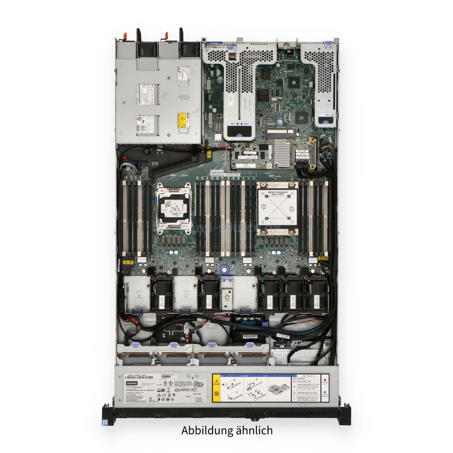 Lenovo System x3550 M5 8xSFF CTO M5210 inkl. 1x Standard Heatsink 2x 750W 8869-AC1