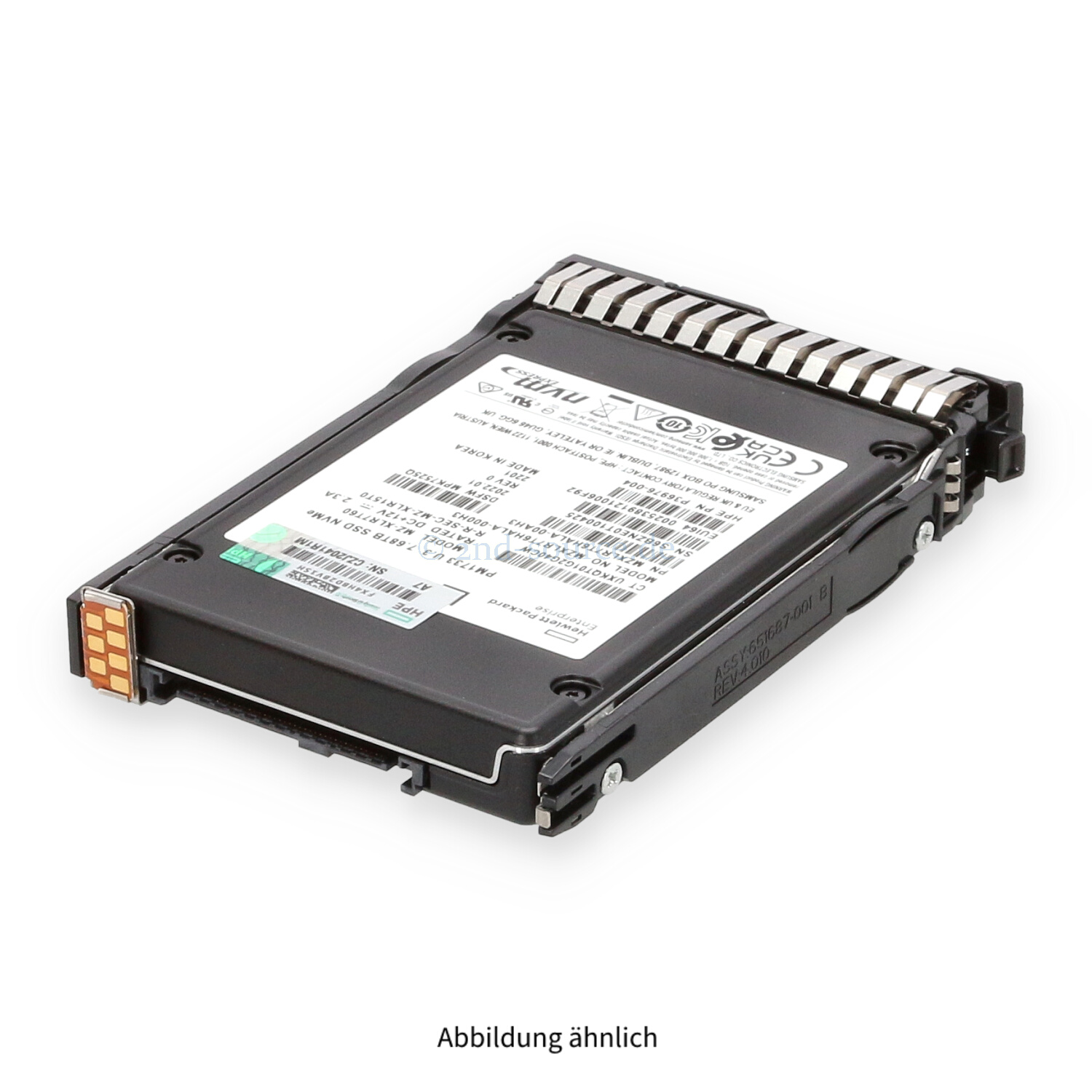 HPE 7.68TB NVMe x4 U.3 SFF Read Intensive High Performance SC HotPlug SSD P26104-B21 P26960-001