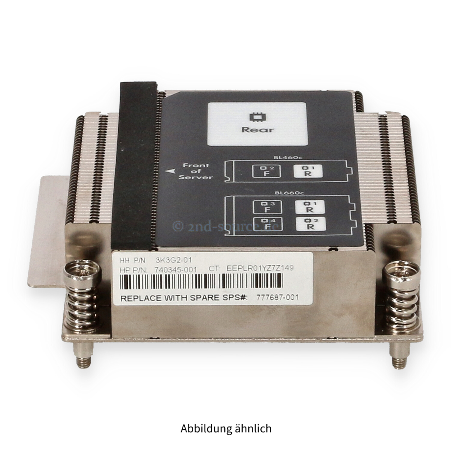 HPE Heatsink CPU 1 BL460c G9 BL660c G9 777687-001 HPE Heatsink CPU 1 BL460c G9 BL660c G9 777687-001