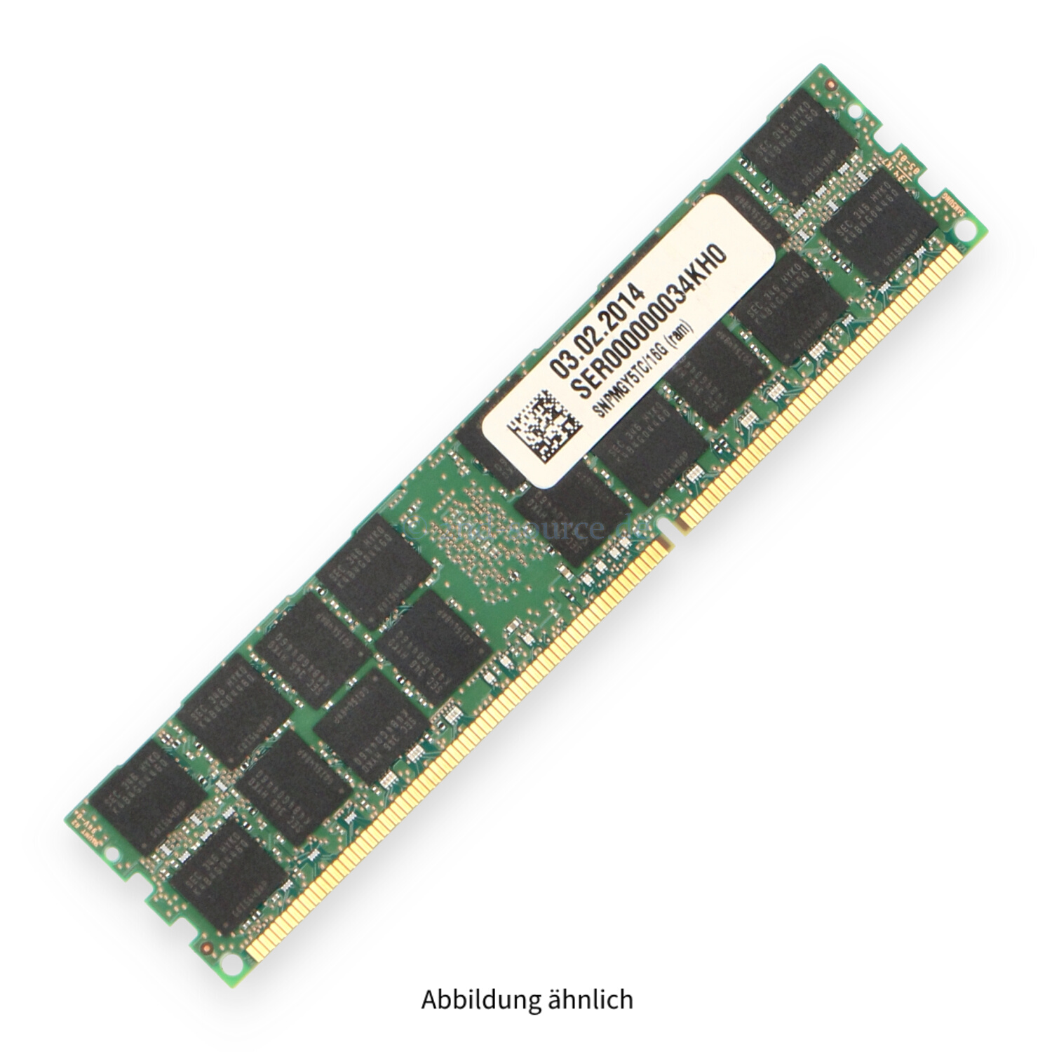 Dell 16GB PC3L-12800R DIMM Dual Rank x4 (DDR3-1600) Registered ECC A6994465 SNP20D6FC/16G