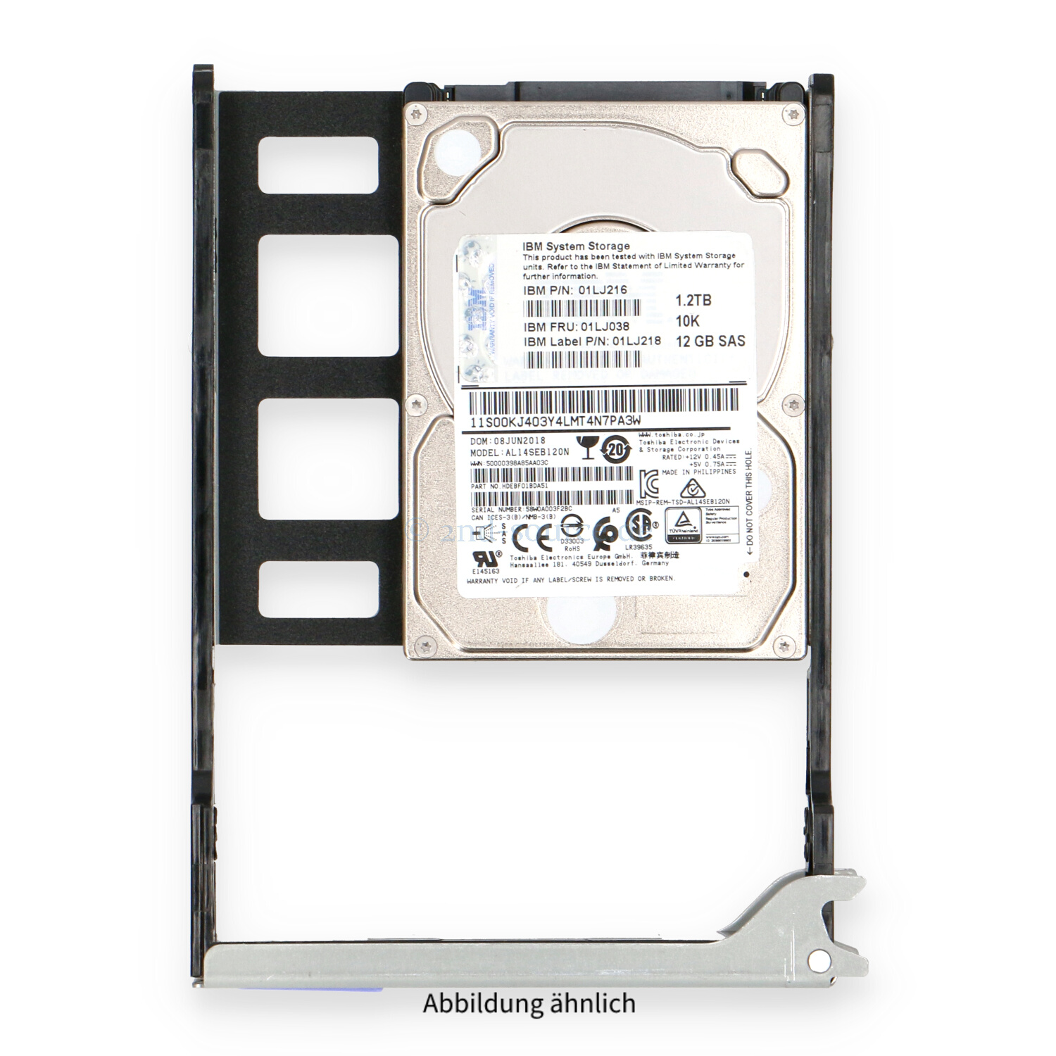 IBM 1.2TB 10k SAS 12G LFF HotPlug HDD 01LJ038