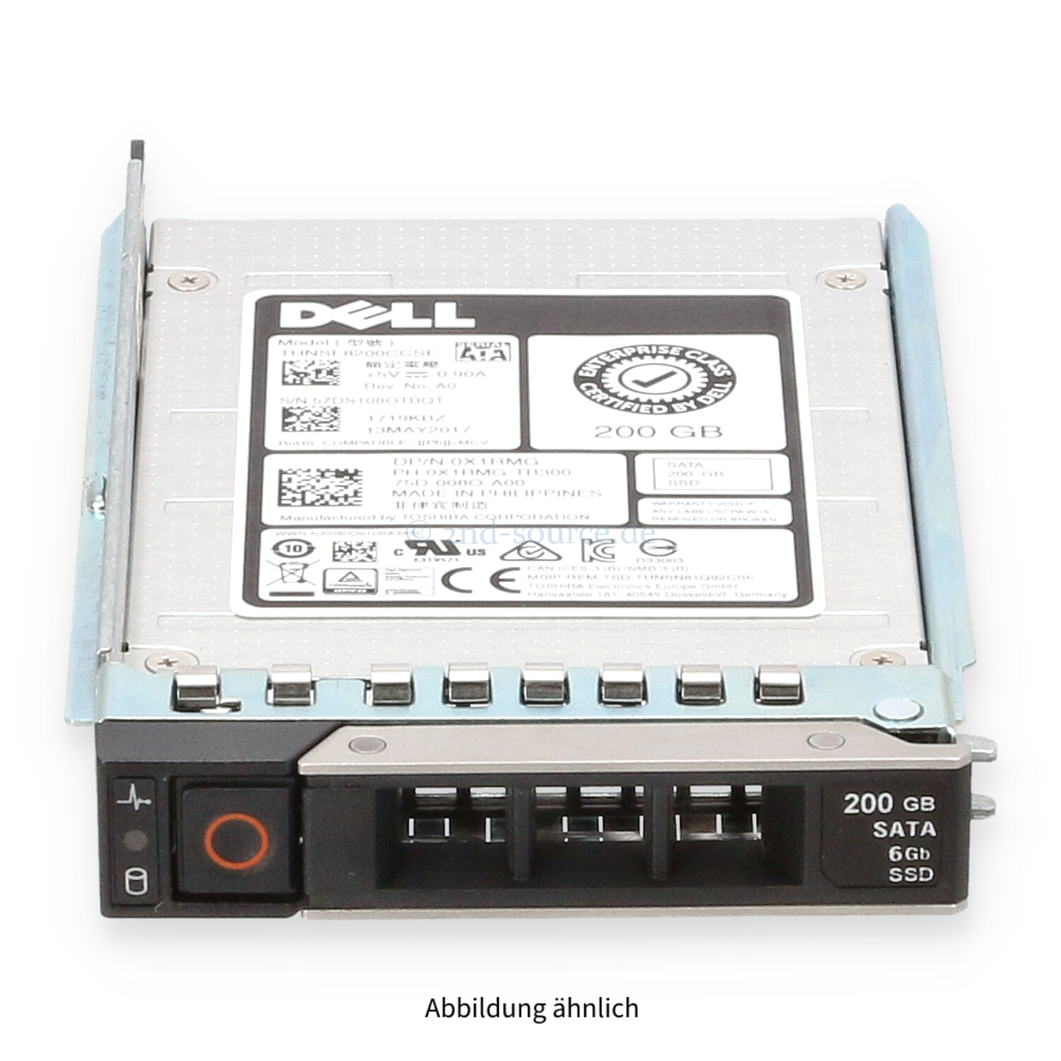 Dell 200GB SATA 6G SFF Mixed Use HotPlug SSD X1RMG 0X1RMG
