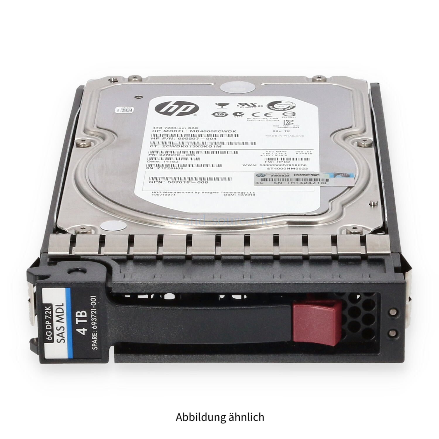 HPE 4TB 7.2k SAS 6G LFF HotPlug HDD 693689-B21 693721-001 | 693689 