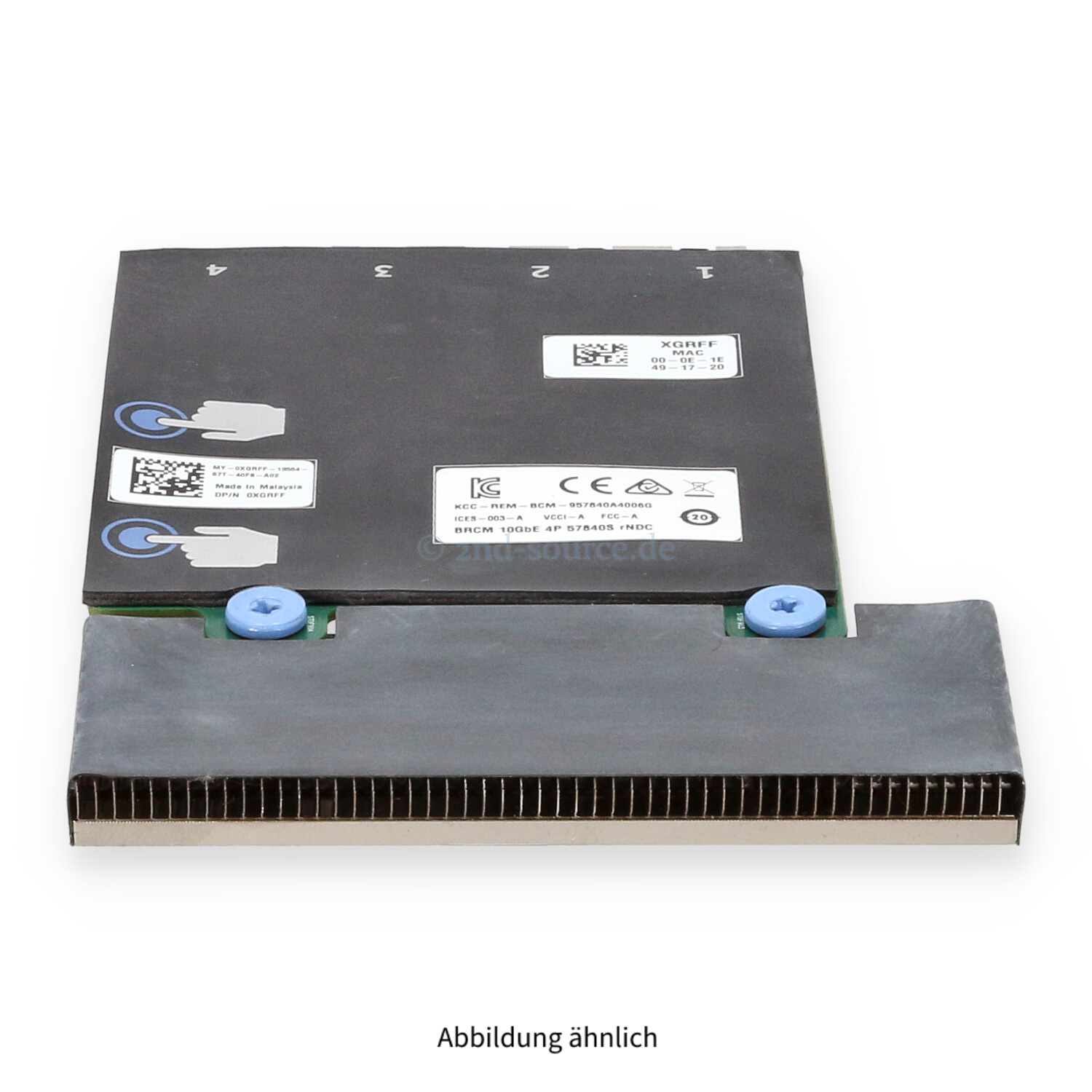 Dell Broadcom 57840S 4x10GBase SFP+ Network Daughter Card XGRFF 0XGRFF Dell Broadcom 57840S 4x10GBase SFP+ Network Daughter Card XGRFF 0XGRFF