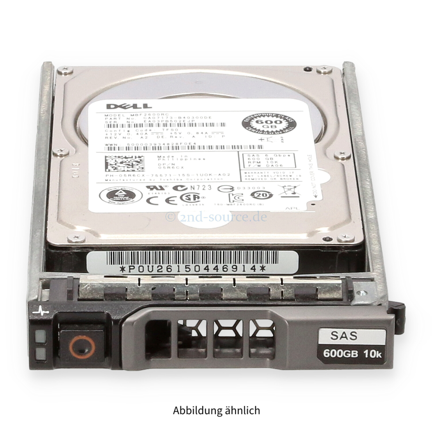 Dell 600GB 10k SAS 6G SFF HotPlug HDD 5R6CX 05R6CX