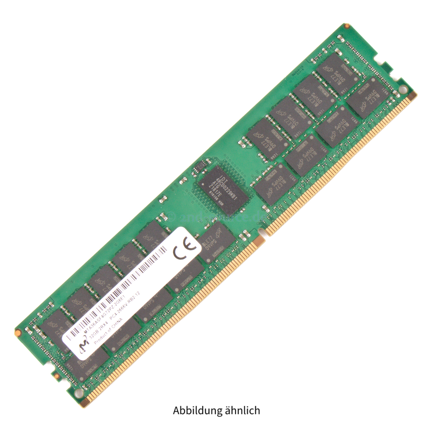 Dell 32GB PC4-21300V-R DIMM 2R x4 (DDR4-2666) Registered ECC SNPTN78YC/32G A9781929 TN78Y 0TN78Y
