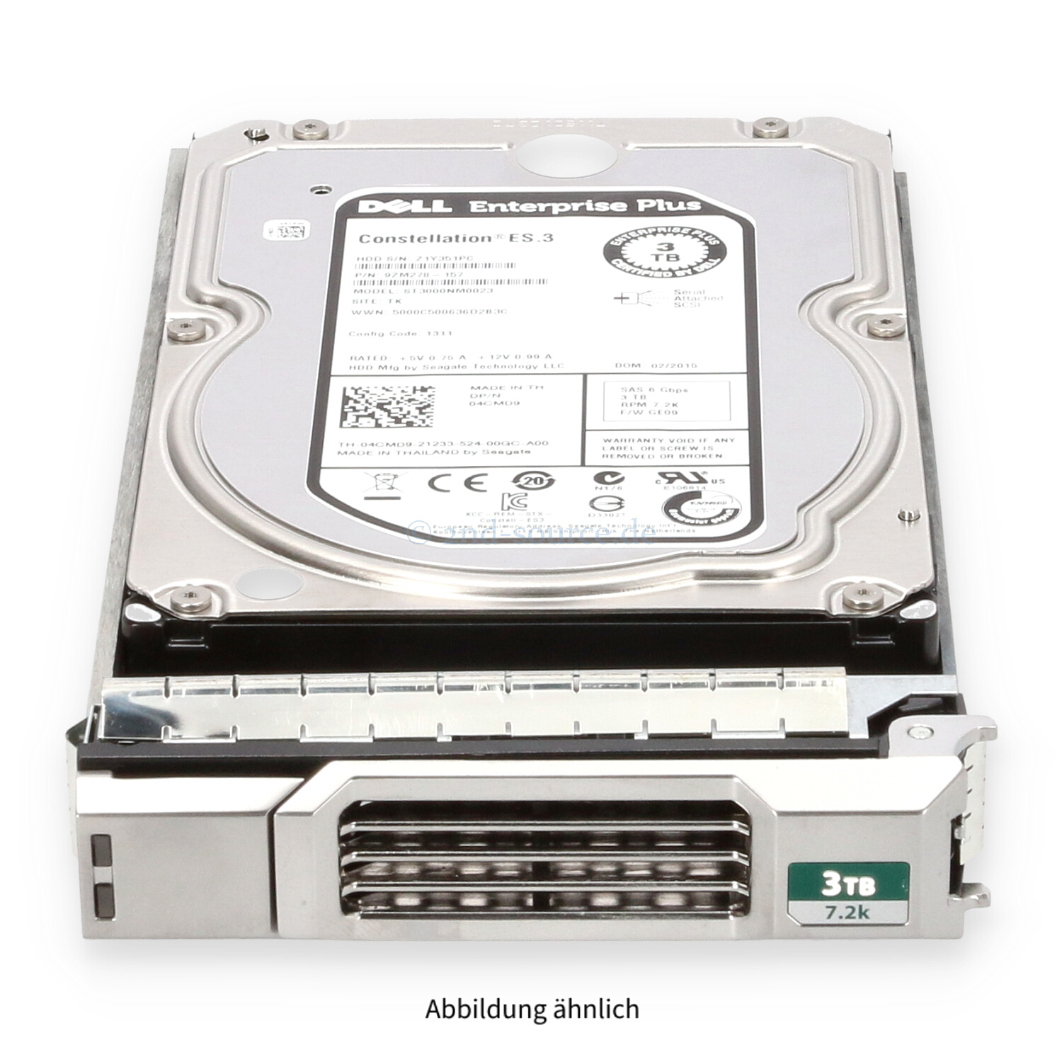 Dell EqualLogic 3TB 7.2k SAS 6G LFF HotPlug HDD PS6100 4CMD9 04CMD9