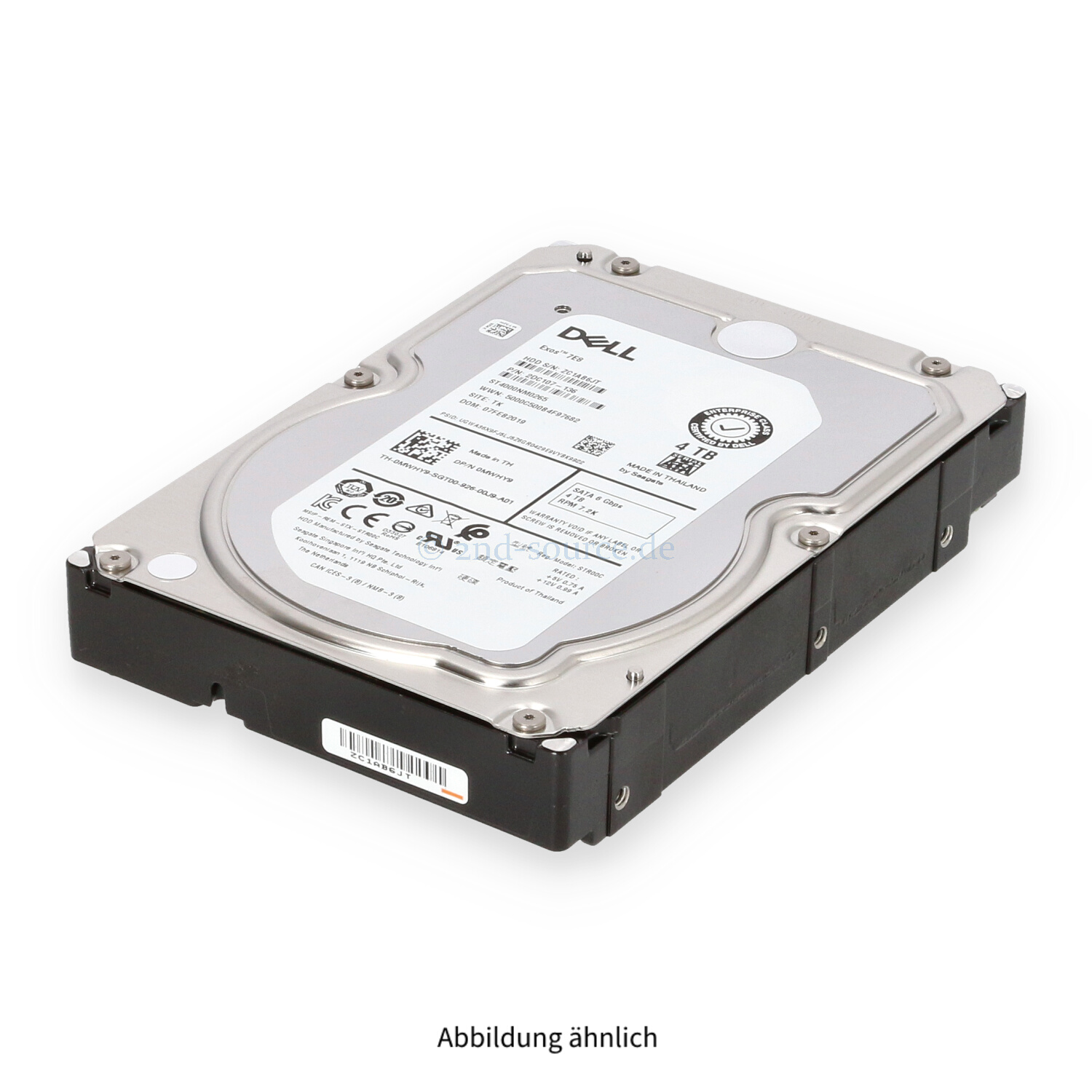 Dell 4TB 7.2k SATA 6G LFF HDD 400-AUUX MWHY9 0MWHY9