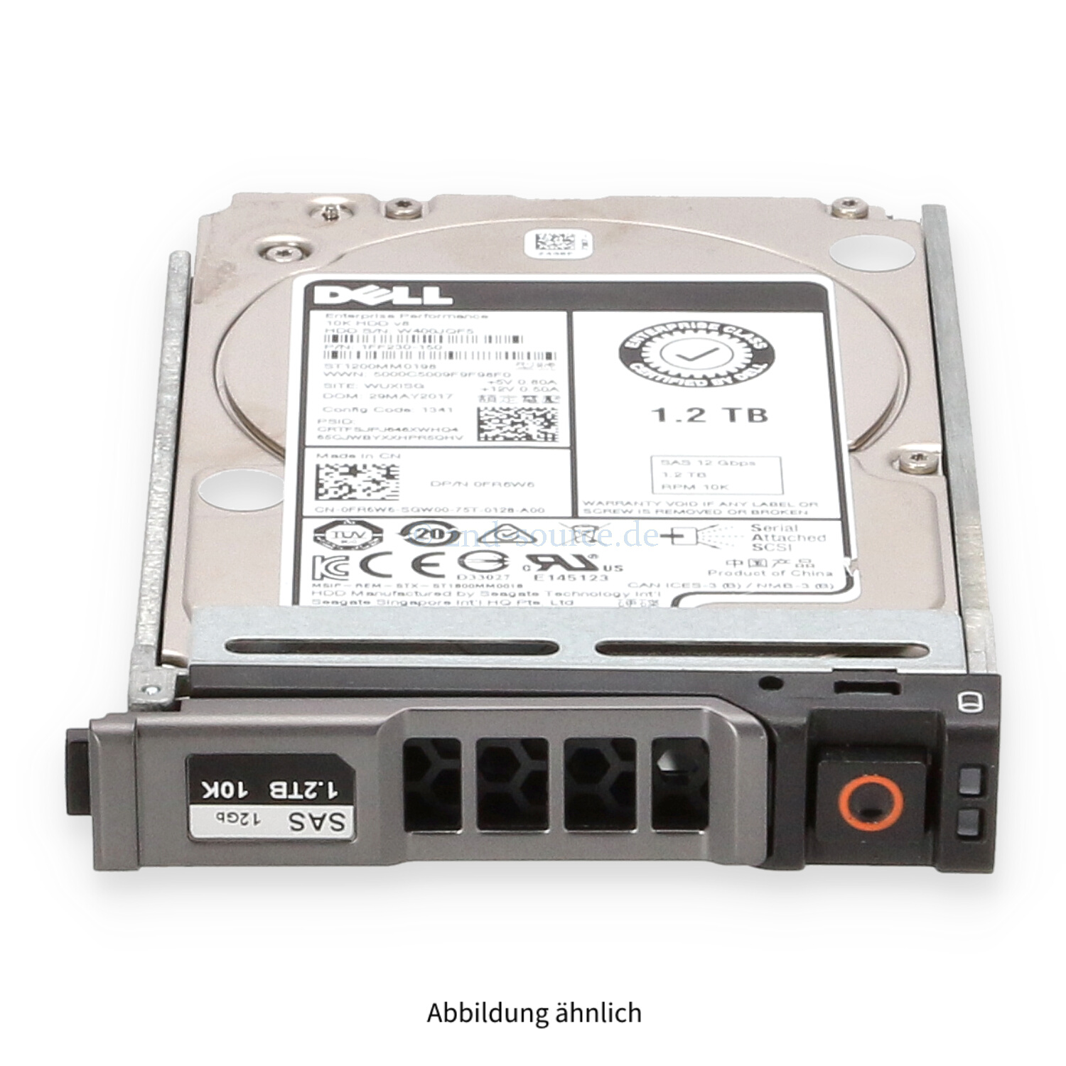 Dell 1.2TB 10k SAS 12G SFF HotPlug HDD FR6W6 0FR6W6