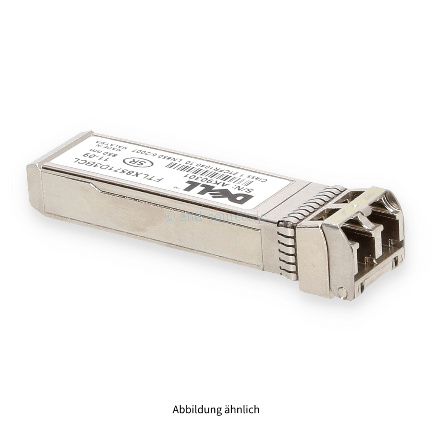Dell 10GBase-SR/SW SFP+ 850nm Ethernet Transceiver Module 0N743D Dell 10GBase-SR/SW SFP+ 850nm Ethernet Transceiver Module 0N743D
