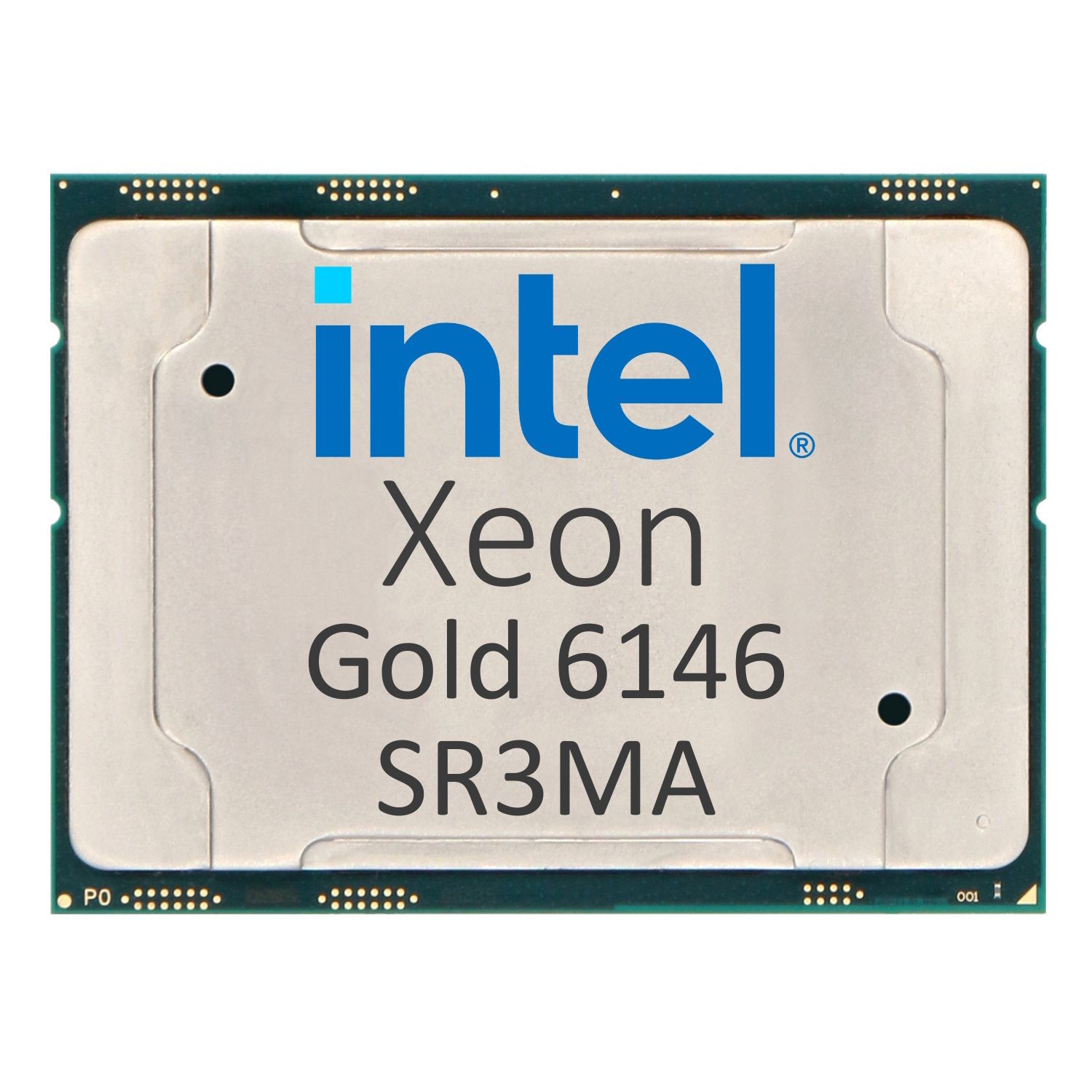 Intel Xeon Gold 6146 3.20GHz 24.75MB 12-Core CPU 165W SR3MA CD8067303657201