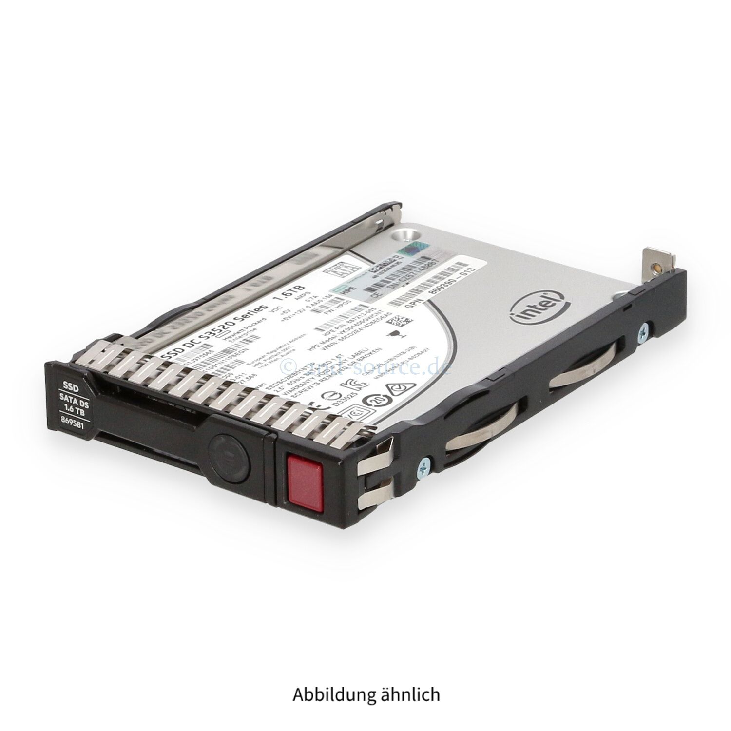 HPE 1.6TB SATA 6G SFF Read Intensive SC HotPlug SSD 869386-B21 869581-001 HPE 1.6TB SATA 6G SFF Read Intensive SC HotPlug SSD 869386-B21 869581-001