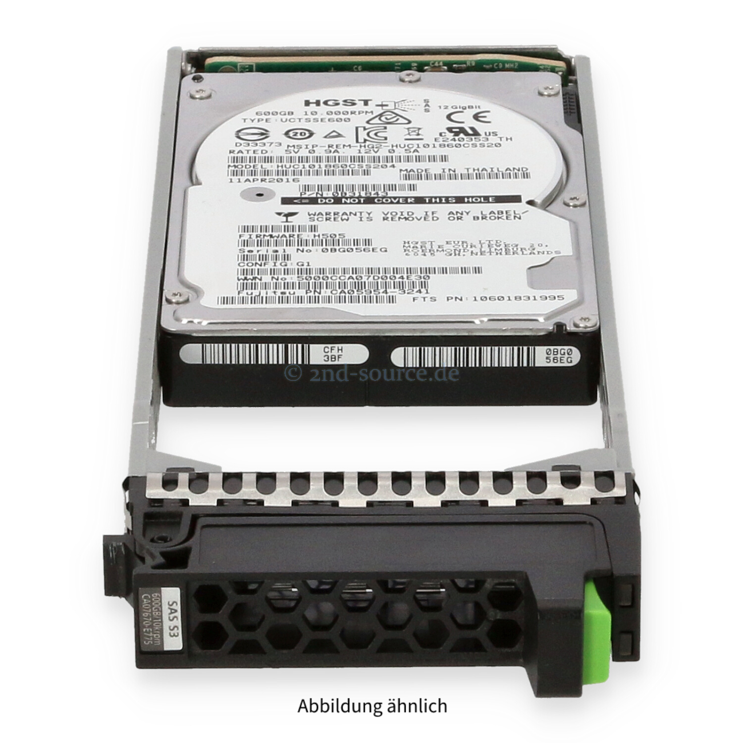 Fujitsu 600GB 10k SAS 12G SFF HotPlug HDD CA07670-E775