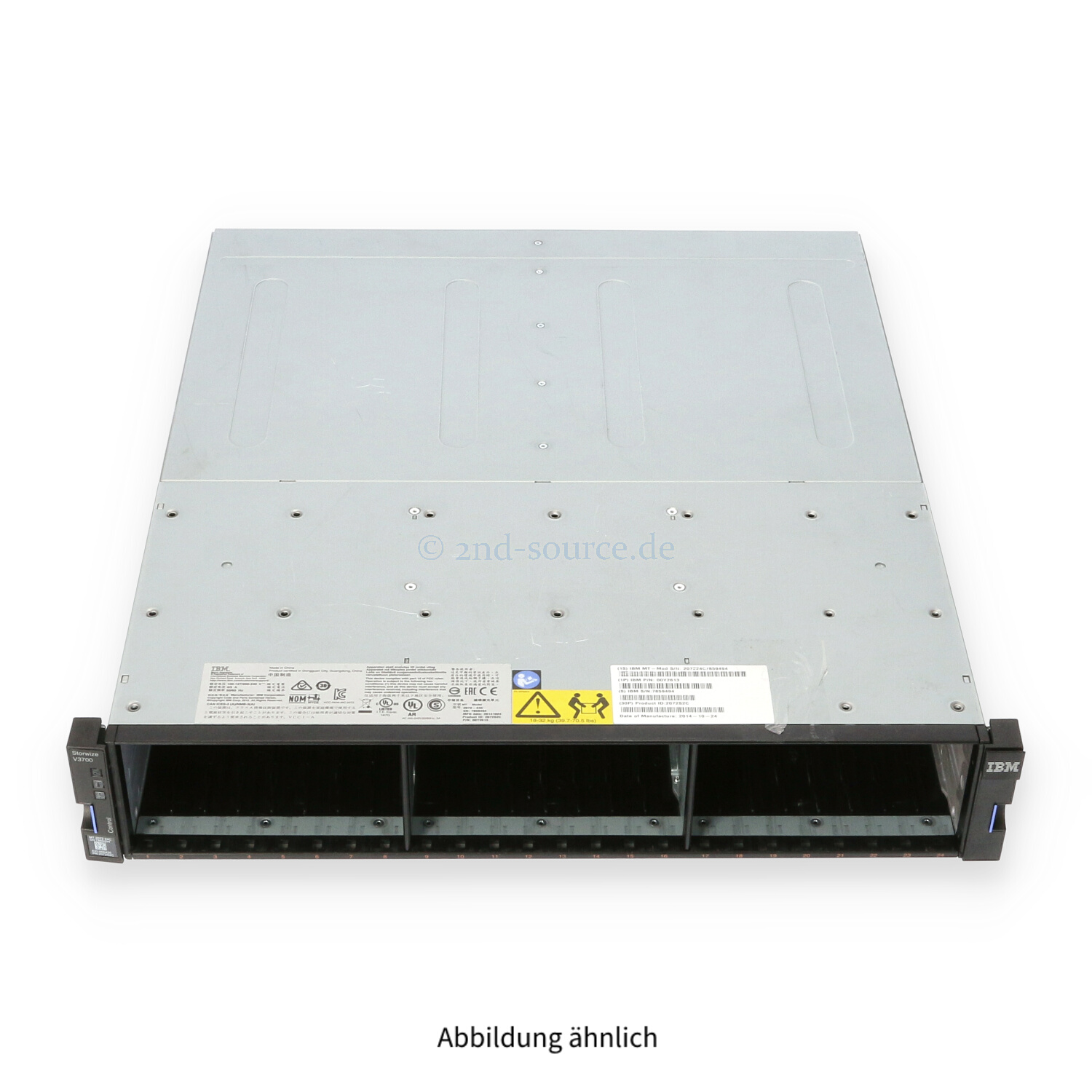 IBM Storwize V3700 24x SFF Control Enclosure Chassis 2072-24C 00Y2613