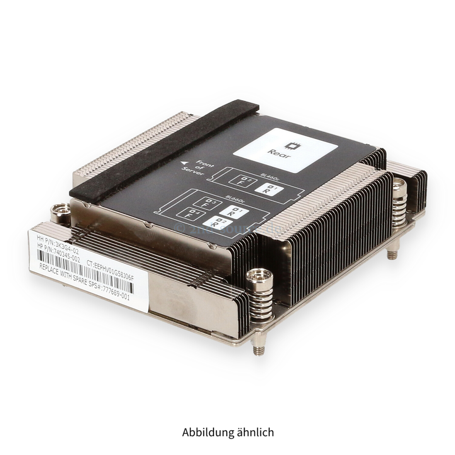 HPE Wide Heatsink CPU1 BL460c G9 777689-001 HPE Wide Heatsink CPU1 BL460c G9 777689-001