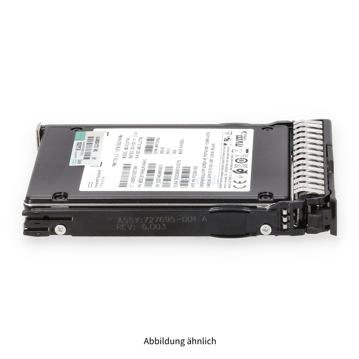 HPE 1.6TB NVMe PCIe x4 Mixed Use SFF SC HotPlug SSD P22268-B21  