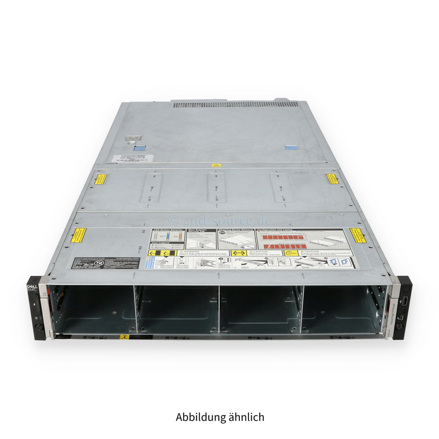 Dell R740xd2 24xLFF CTO Server mit 2x Heatsink H730p 2x 1100W Rackkit