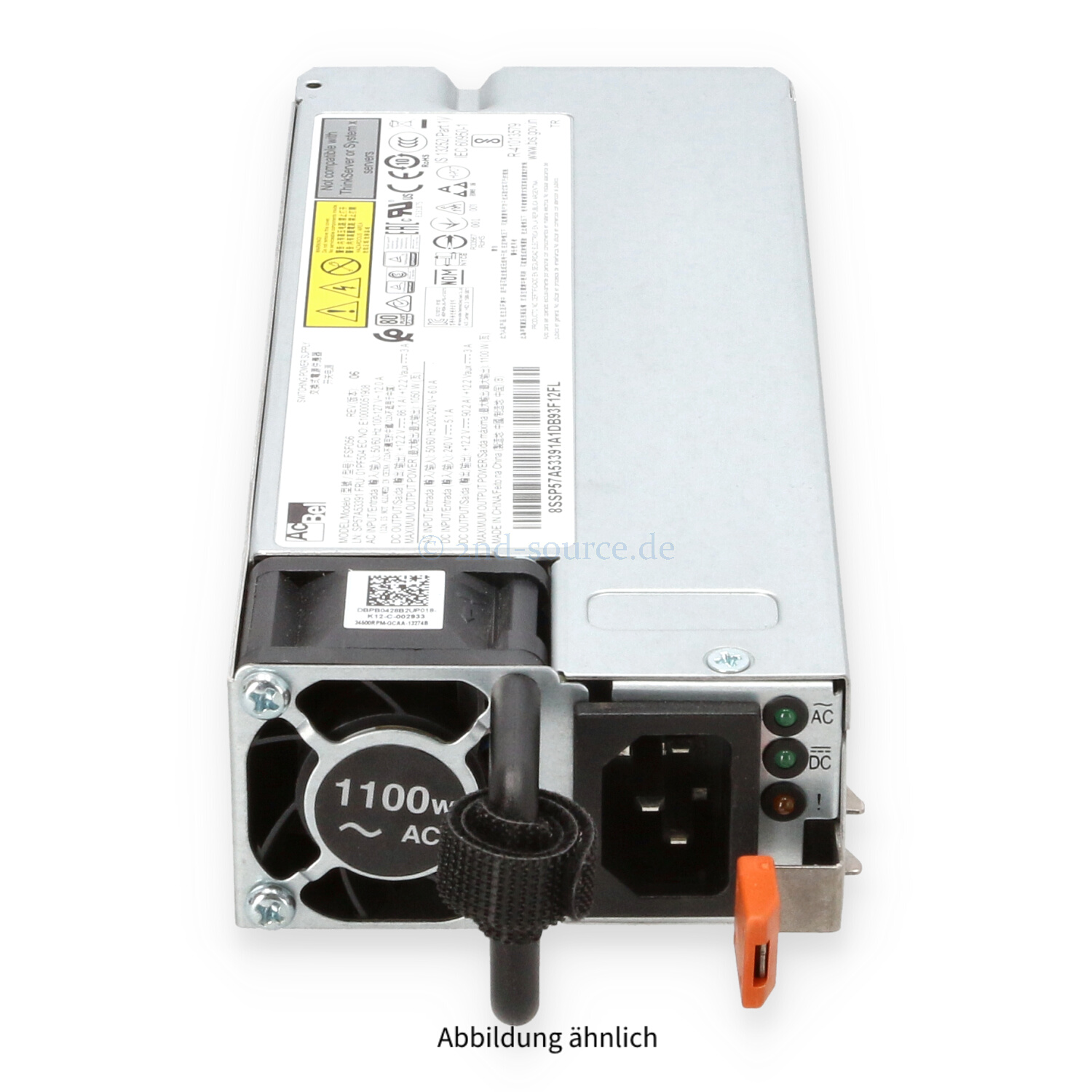 Lenovo Acbel 1100W HotPlug Power Supply 01PF504