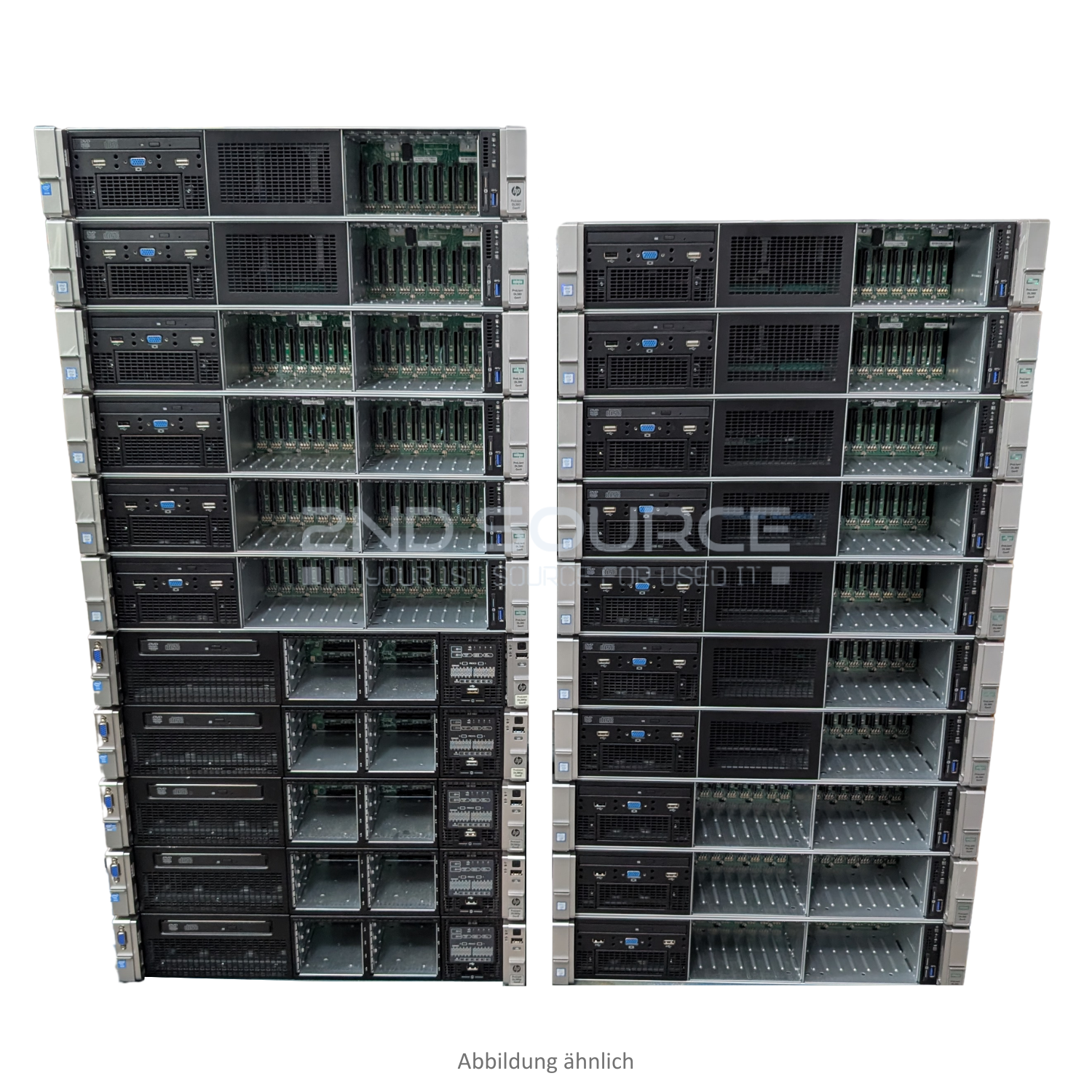 HPE DL380 Deal aus 9x DL380 G9 8xSFF, 7x DL380 G9 16xSFF, 5x DL380p G8 8xSFF