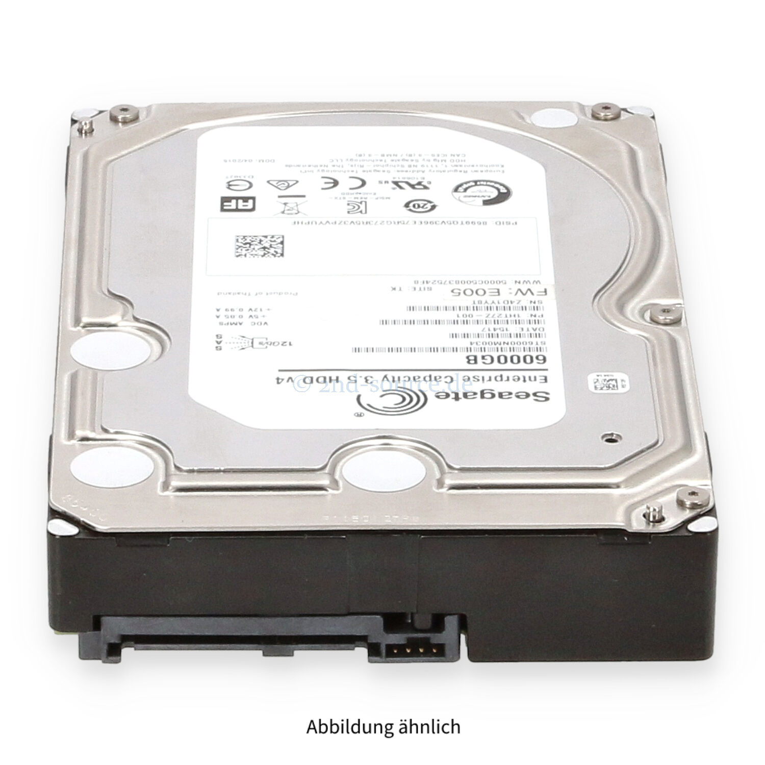 Seagate 6TB 7.2k SAS 12G LFF HDD ST6000NM0034 Seagate 6TB 7.2k SAS 12G LFF HDD ST6000NM0034