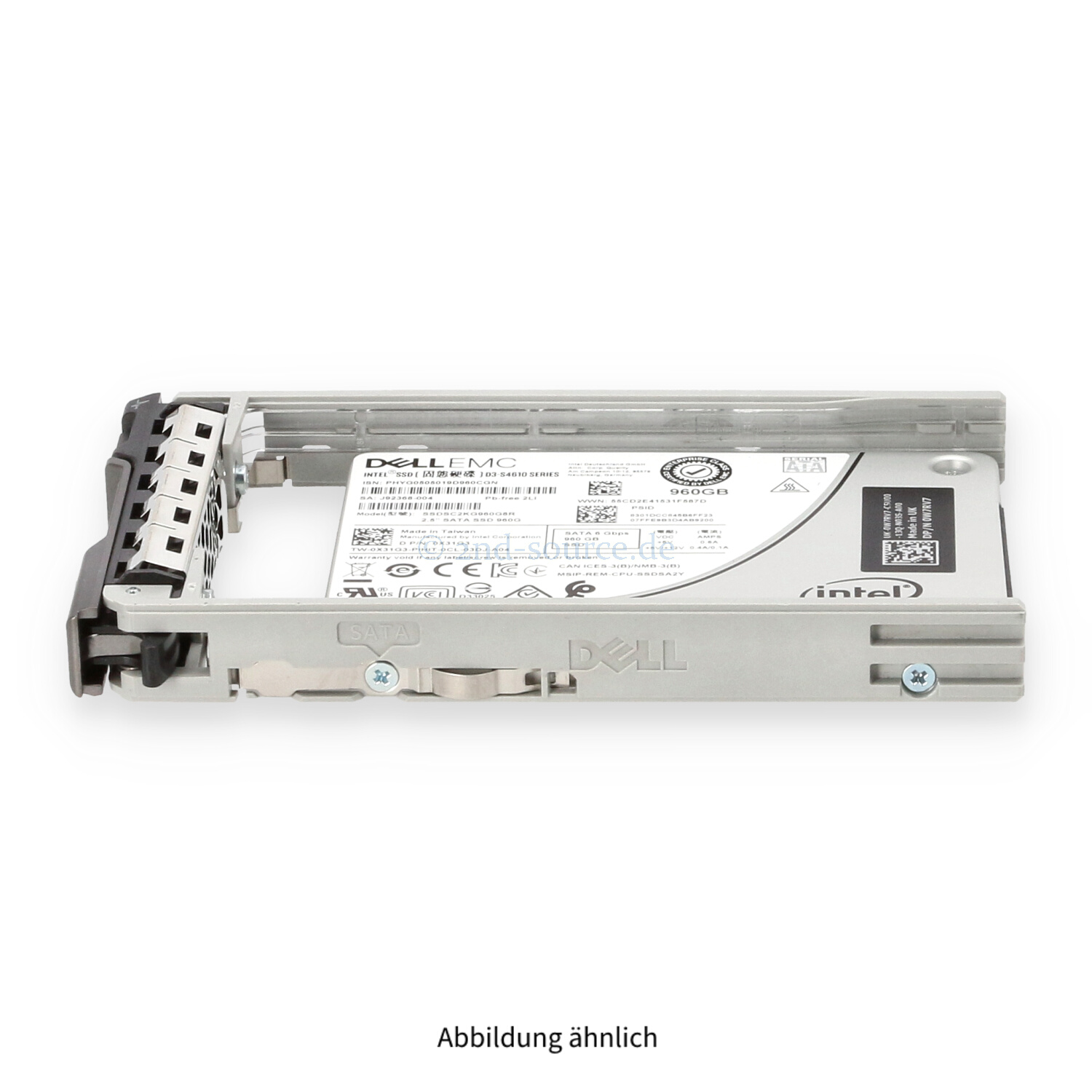 Dell 960GB SATA 6G SFF Mixed Use HotPlug SSD X31G3 0X31G3