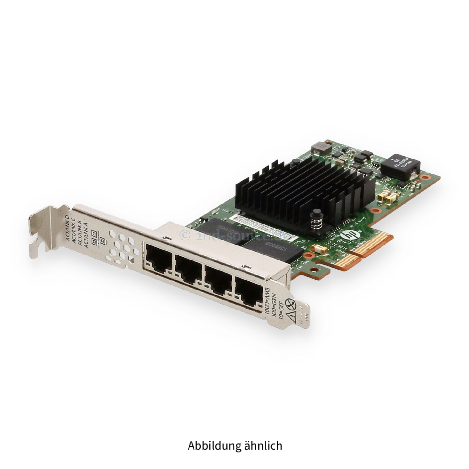 HPE 366T 4x1000Base-T PCIe Server Ethernet Adapter High Profile 811546-B21 816551-001