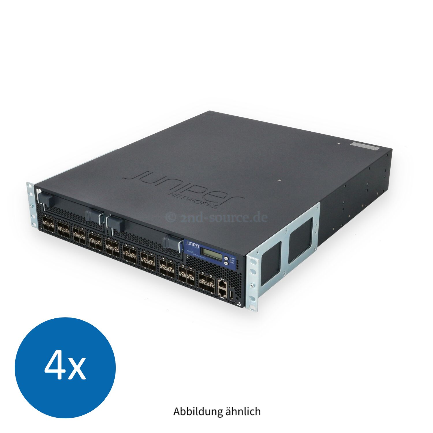 4x Juniper EX4500 40x SFP+ 10GbE B-t-F Fan 128G Interconnect Module 1x 1200W Switch EX4500-40F-VC1-BF