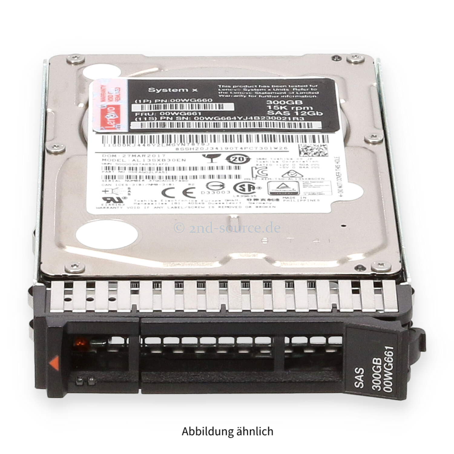 Lenovo 300GB 15k SAS 12G SFF HotPlug HDD 00WG660 00WG661 00WG664