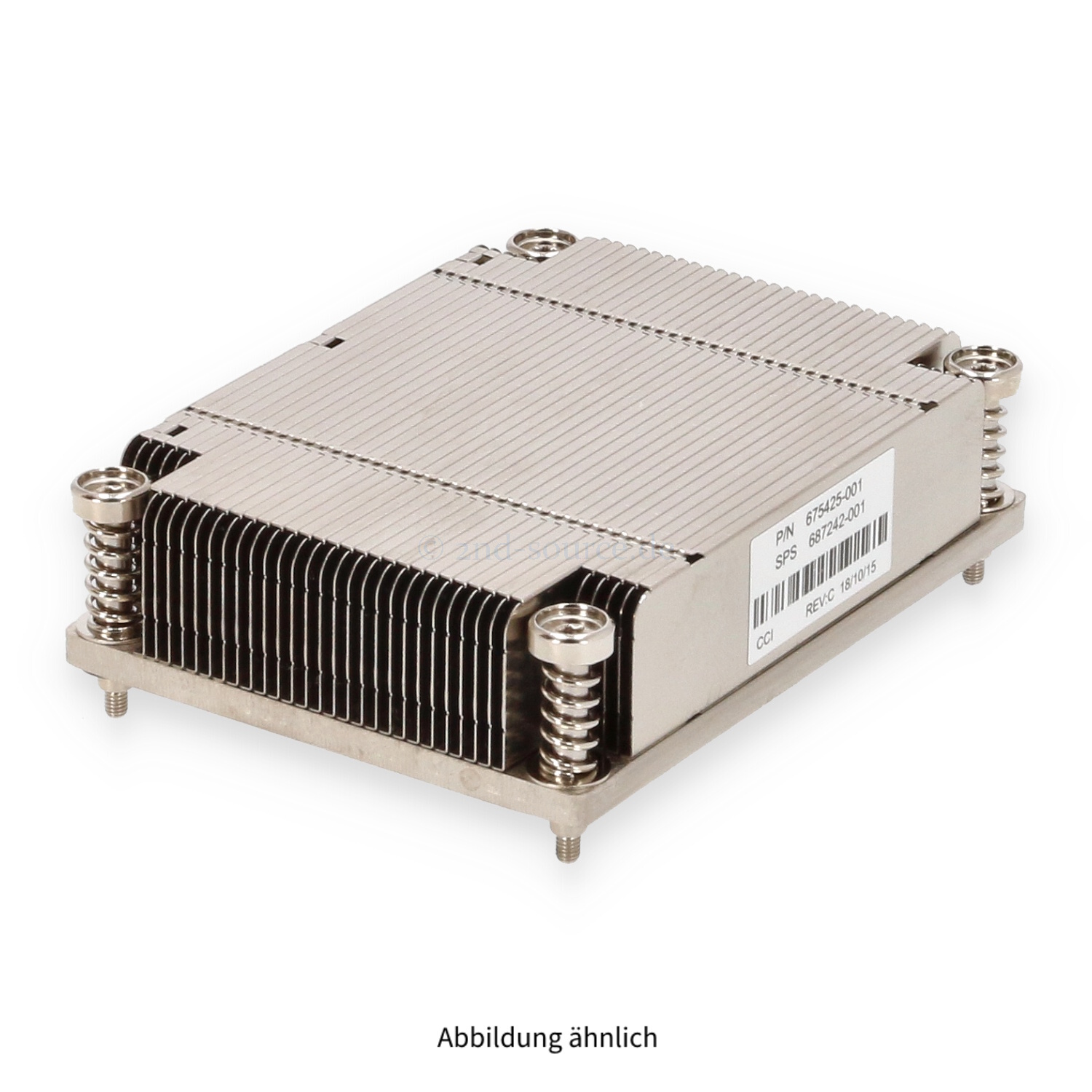 HPE Heatsink DL320e G8 DL20 G9 G10 G10+ 687242-001 HPE Heatsink DL320e G8 DL20 G9 G10 G10+ 687242-001