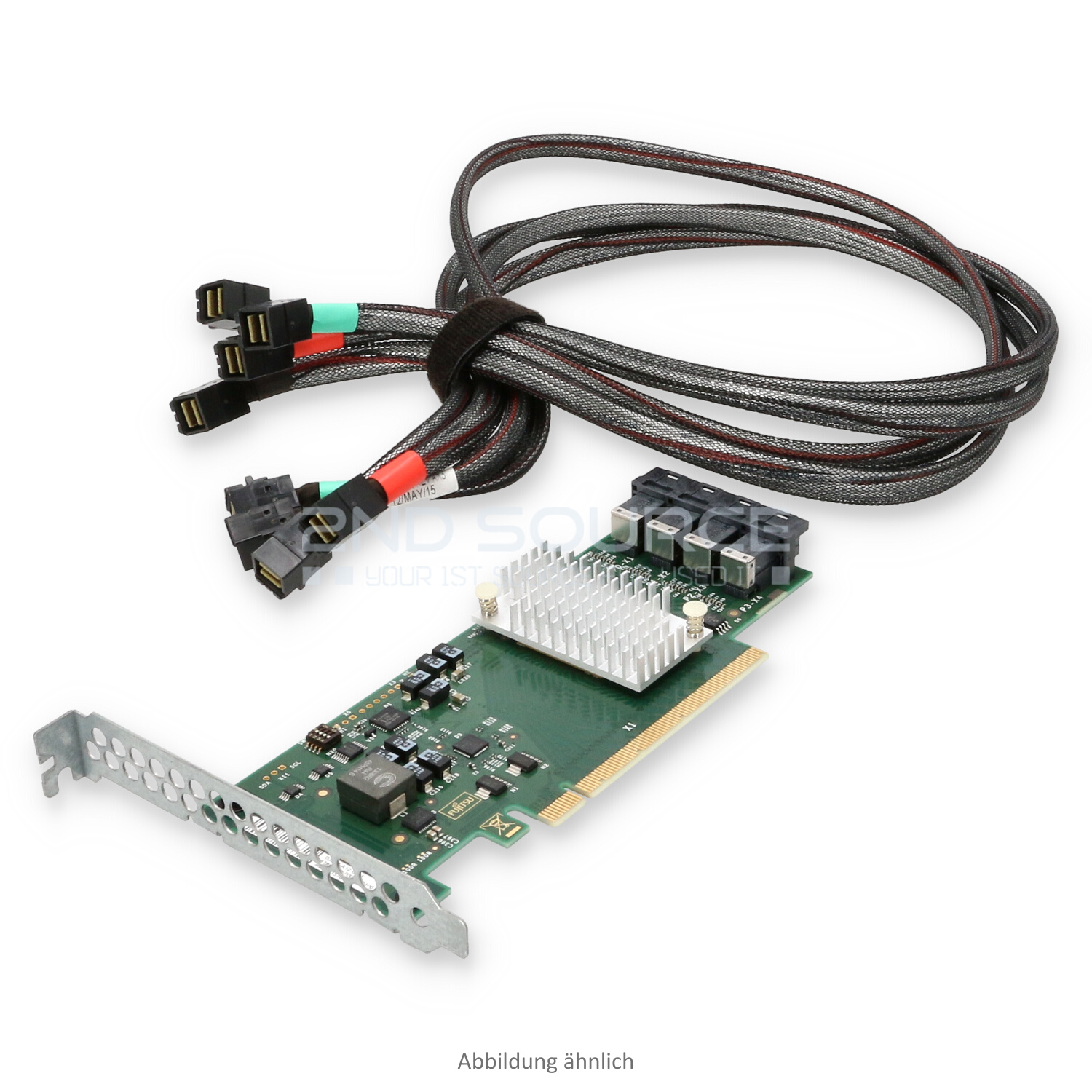 Fujitsu D3262-A12 U.2 NVMe 12G PCIe x16 RAID Controller High Profile + 4x SAS Cable A3C40157846 38044381 T26139-Y4040-V46 A3C40185574